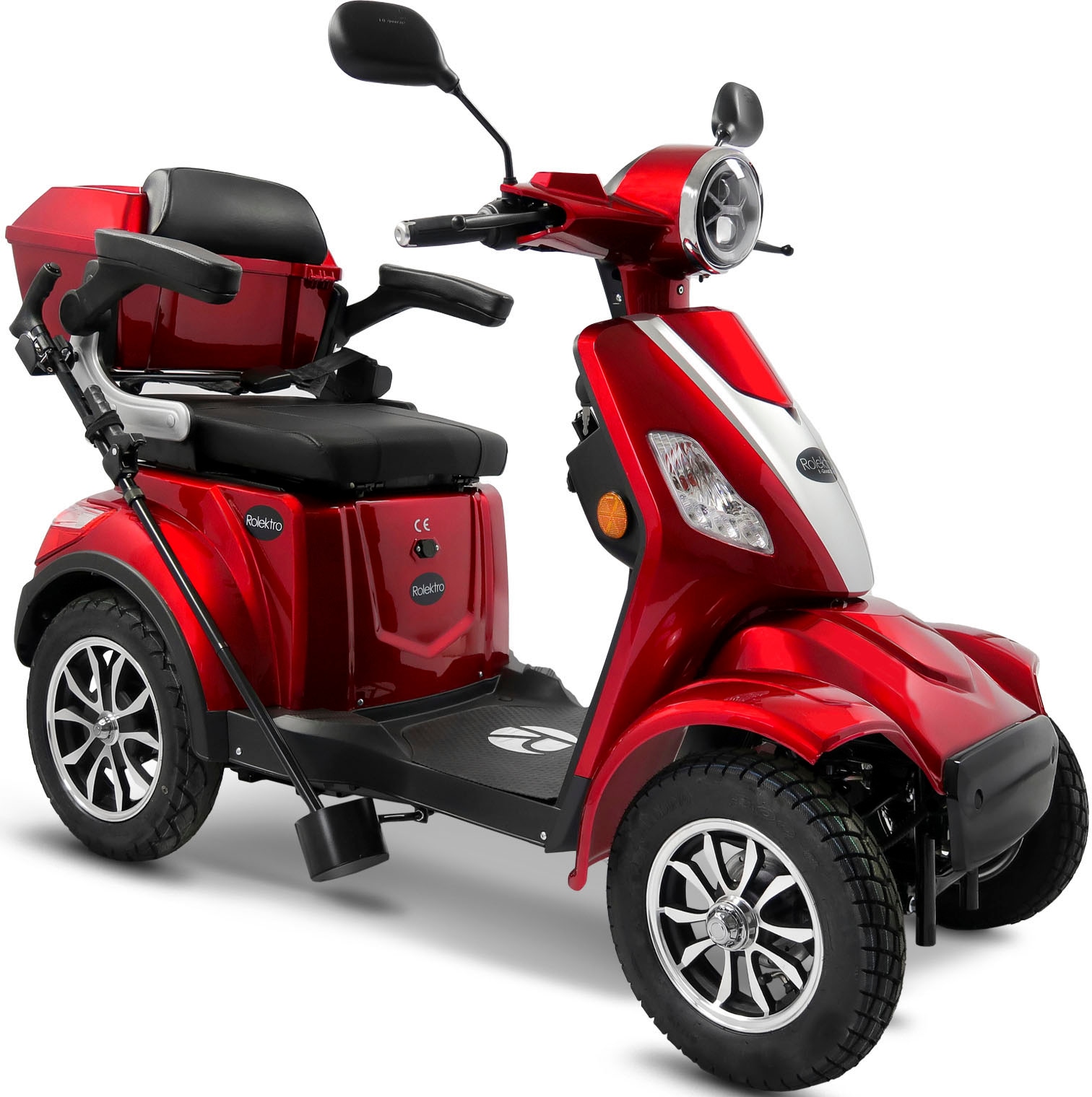 ROLEKTRO Elektromobil "Rolektro E-Quad 15 V.3 Lithium", B:70cm H:102cm L:150cm, rot, Elektromobile
