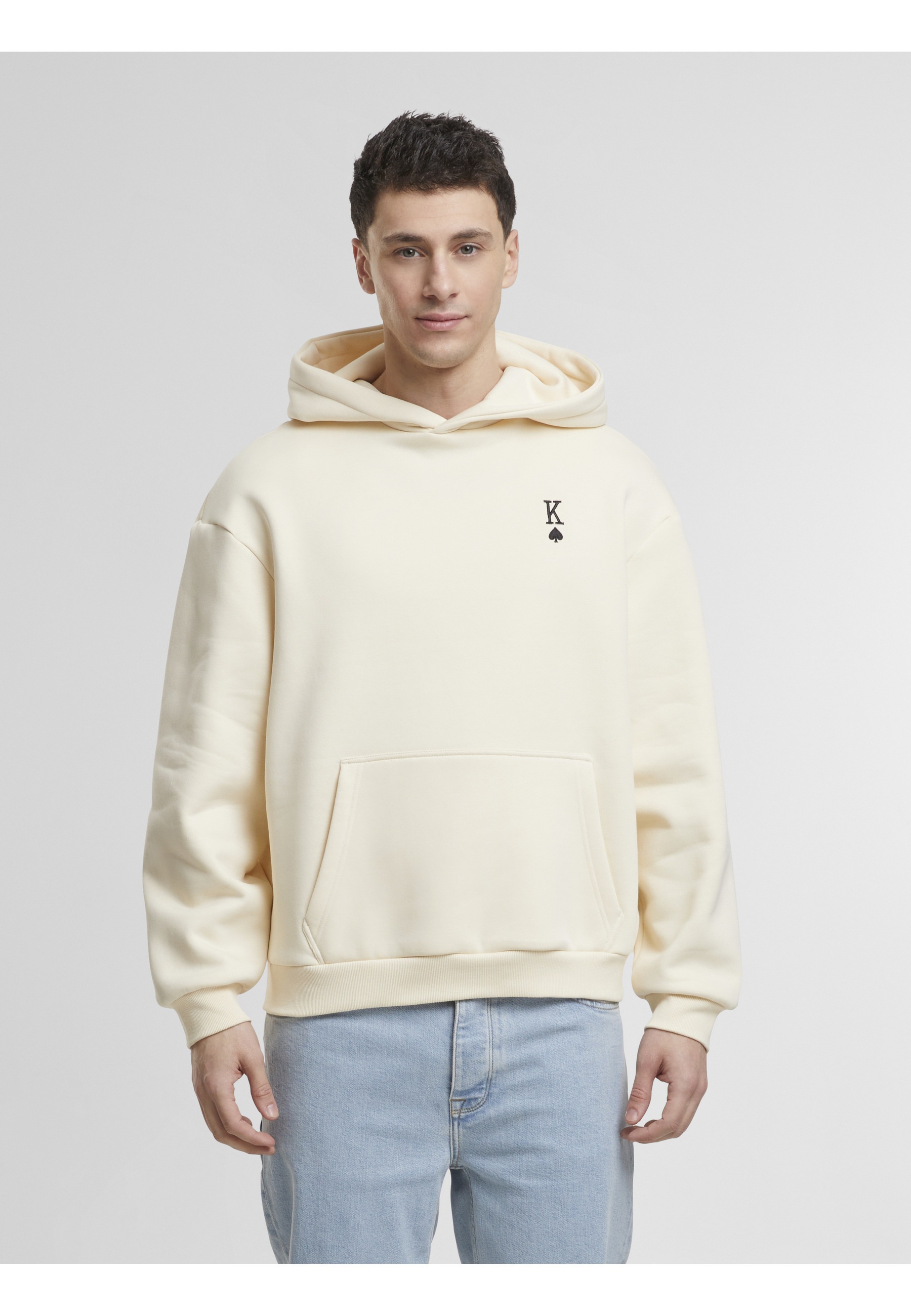 MisterTee Kapuzenpullover »MisterTee King Card EMB Fluffy Hoody« 1 Stk.
