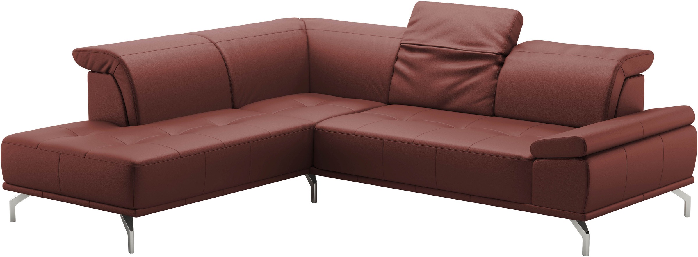 Places of Style Ecksofa »Caluna«, Inkl.Sitztiefenverstellung, wahlweise mit Kopf- und Armteilverstellung
