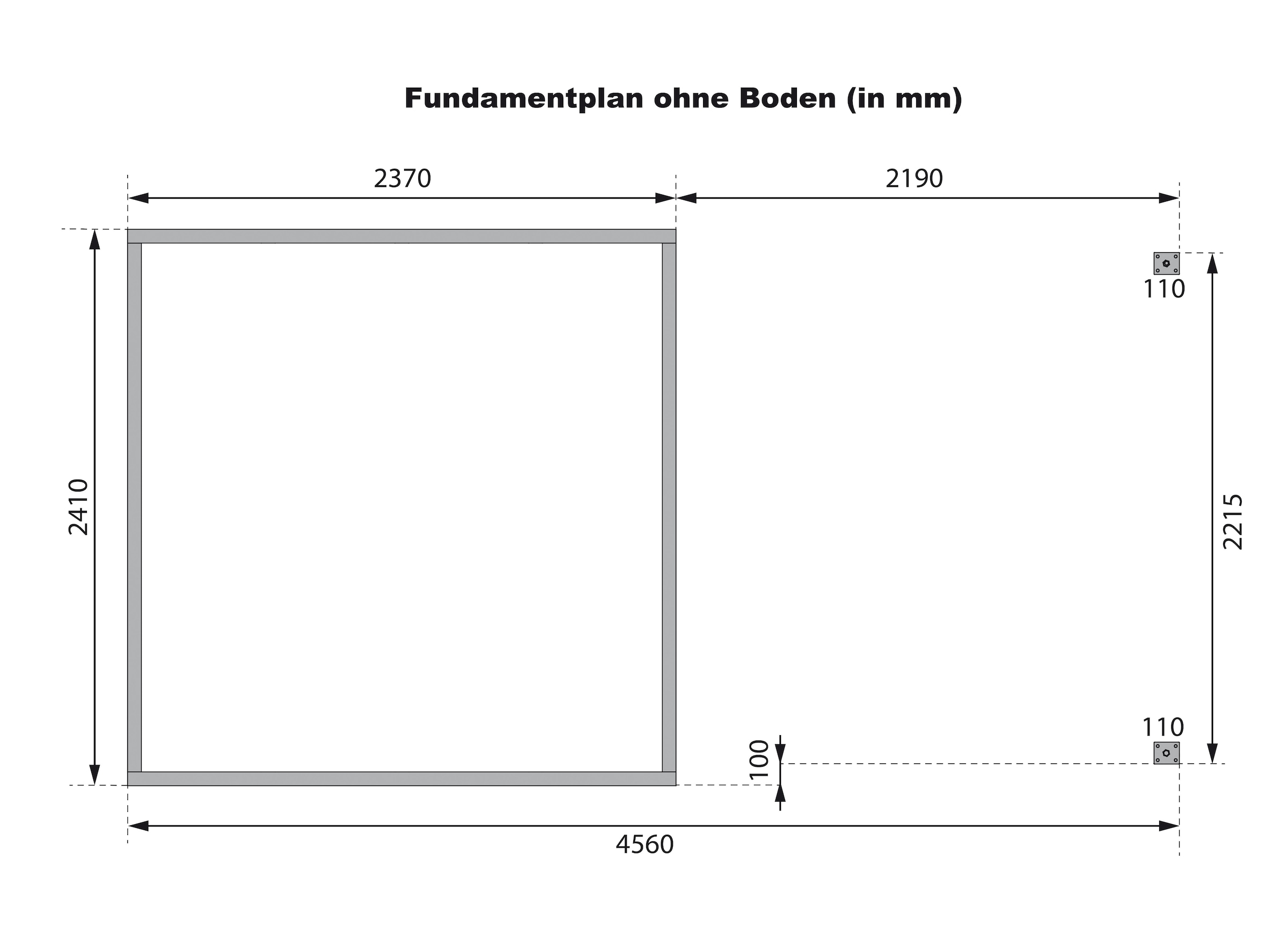 Karibu Gartenhaus »"Jupiter 3,5 A" SET naturbelassen, mit Anbaudach 2,35 m breit«, hochwertige Materialien: nordische Fichte, Stahlecken, Trapezblechdach