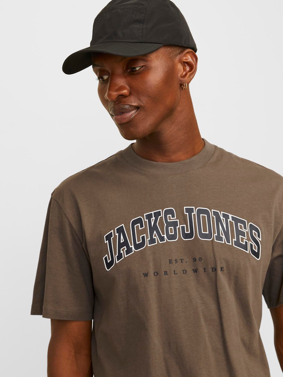 Jack & Jones Rundhalsshirt "JJECALEB VARSITY TEE SS O-NECK NOOS" günstig online kaufen