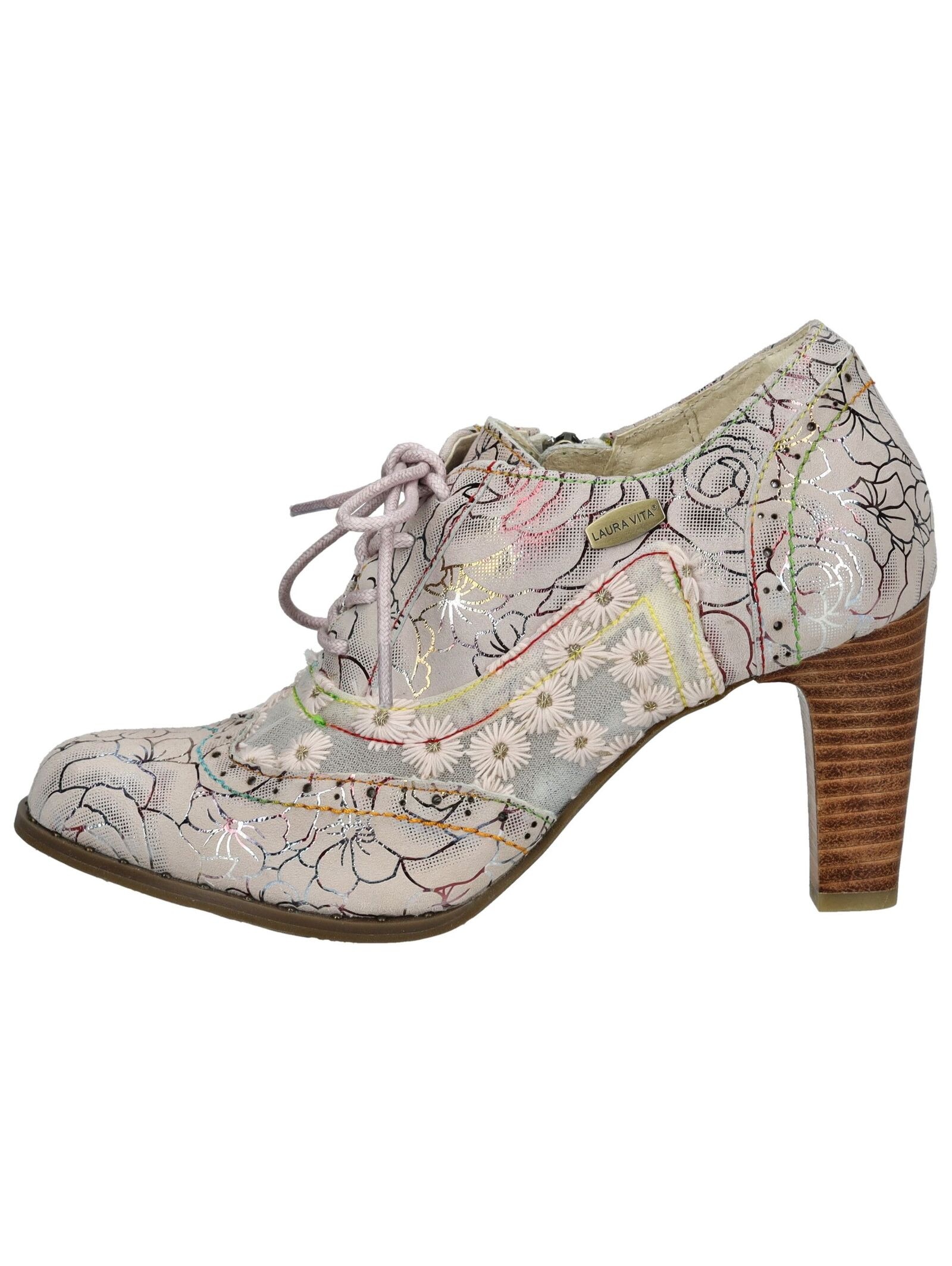 LAURA VITA Schnürpumps »LAURA VITA Pumps Leder/Textil«
