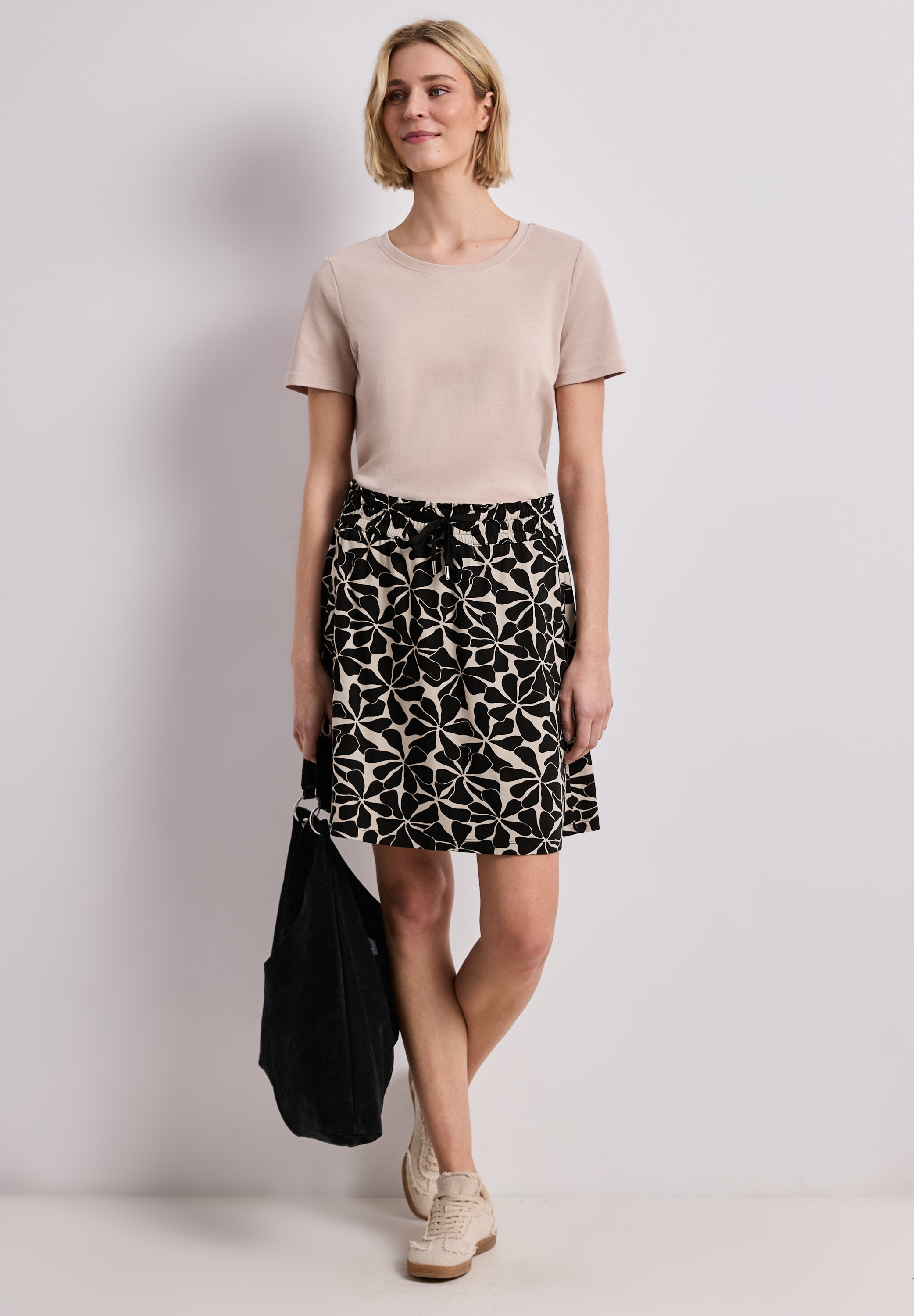STREET ONE Minirock mit allover Blumenprint