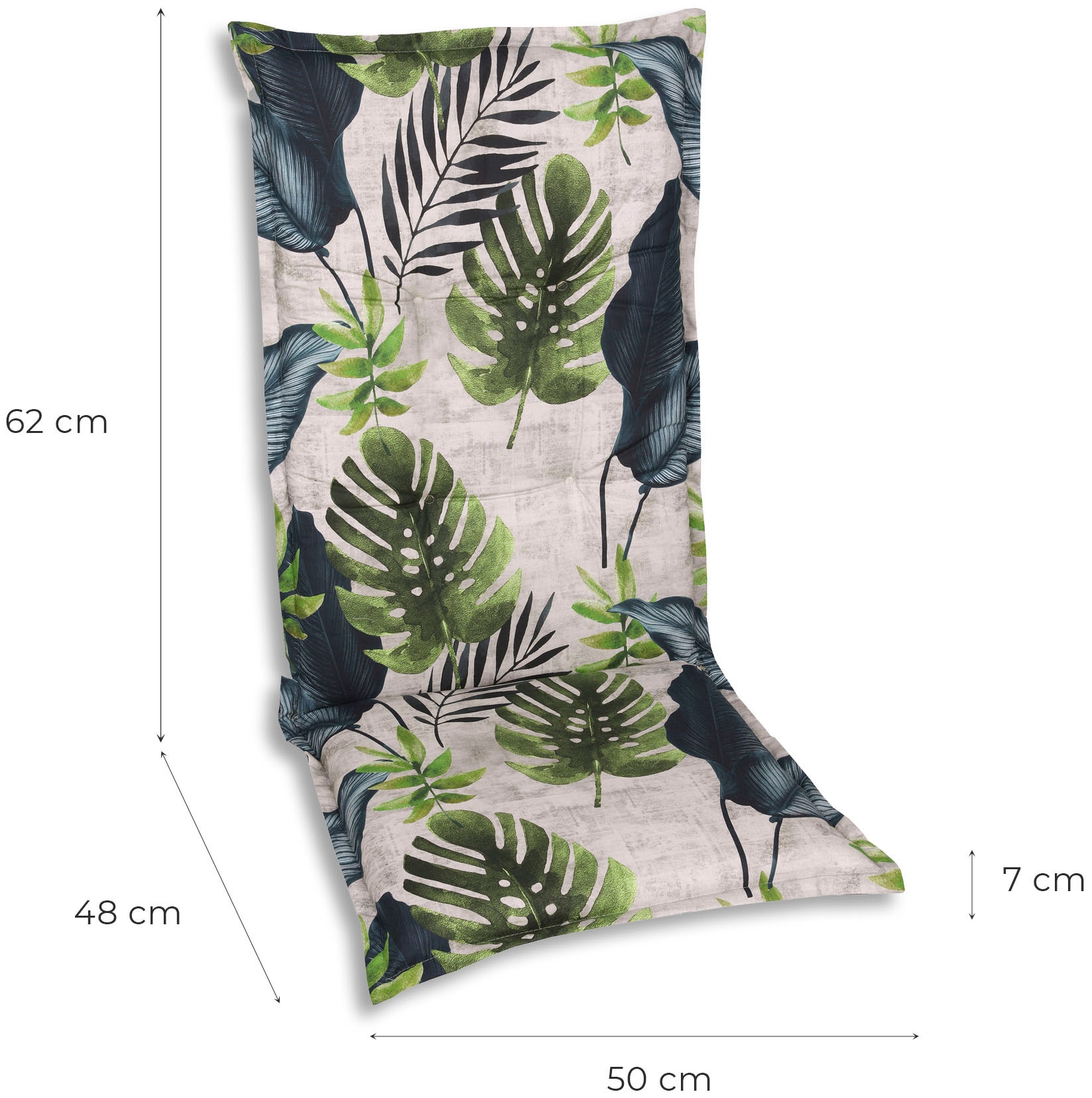 GO-DE Sesselauflage, 2er Set, 108 x 50 cm, mittel