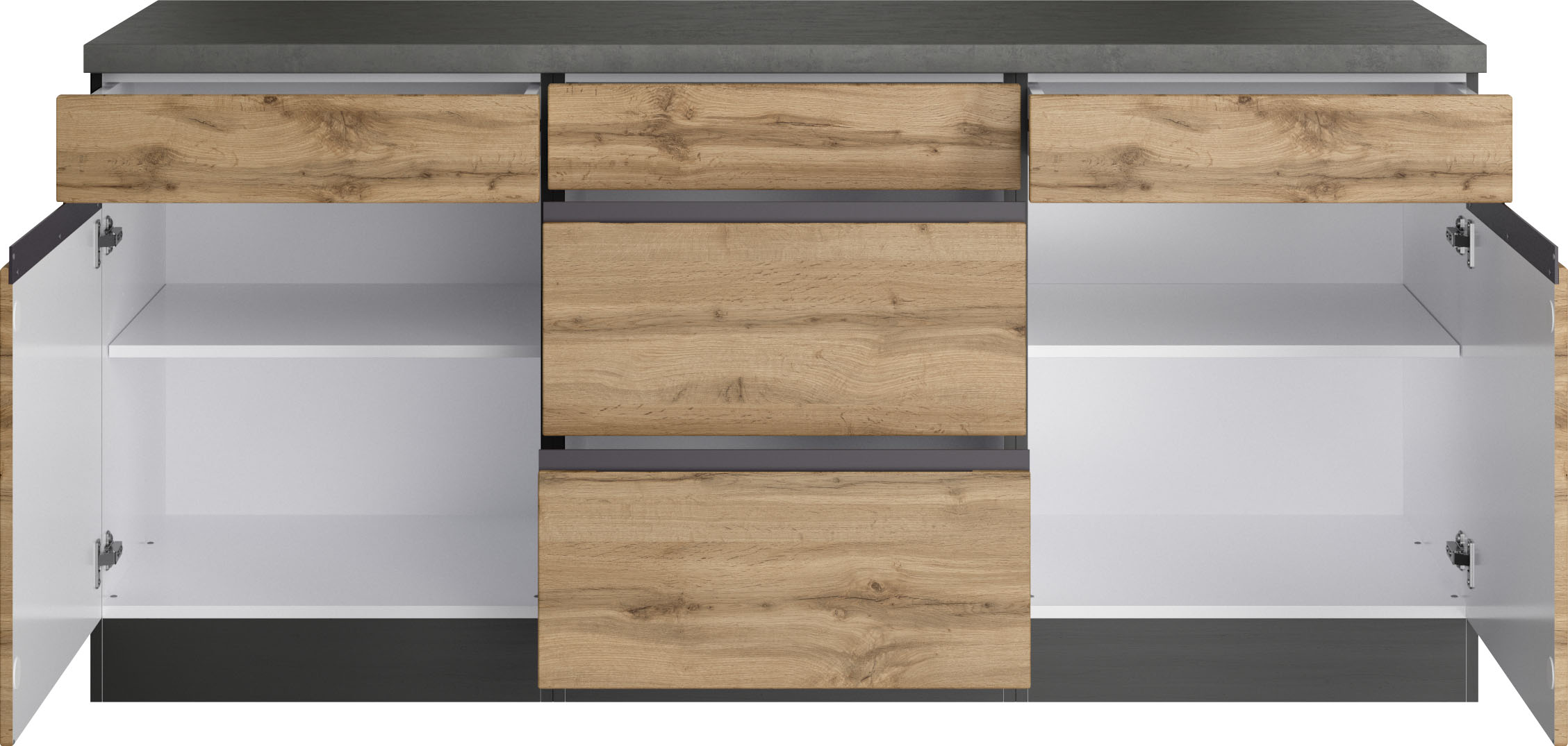 Thumbnail - KOCHSTATION Unterschrank "KS-Riesa", Breite 180 cm, MDF-Fronten