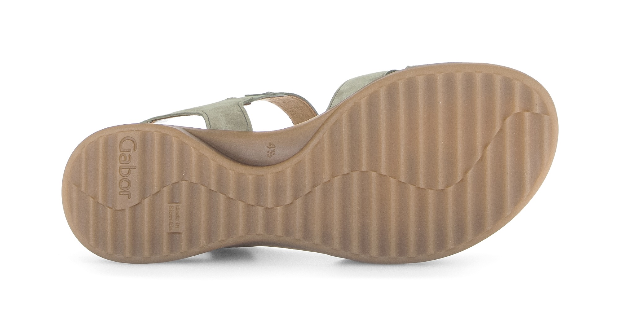 Riemchensandale GABOR "Riemchensandale", Damen, Gr. 42, grün, Schuhe Riemchensandale 3