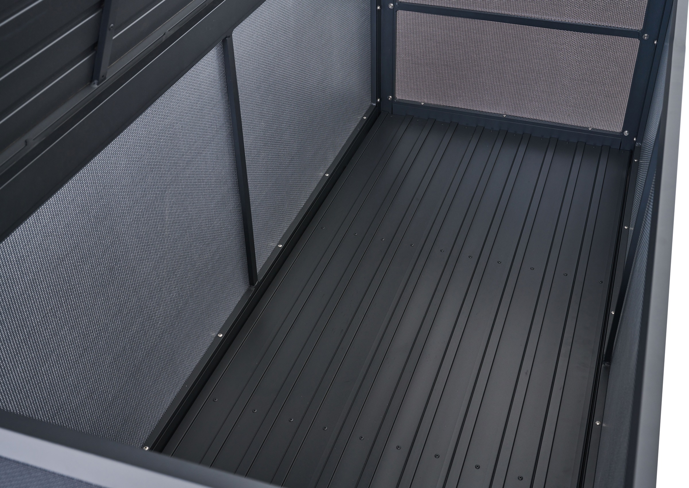 Siena Garden Kissenbox Gestell aus Aluminium, Ranotex® Bezug, 181x79x75cm anthrazit