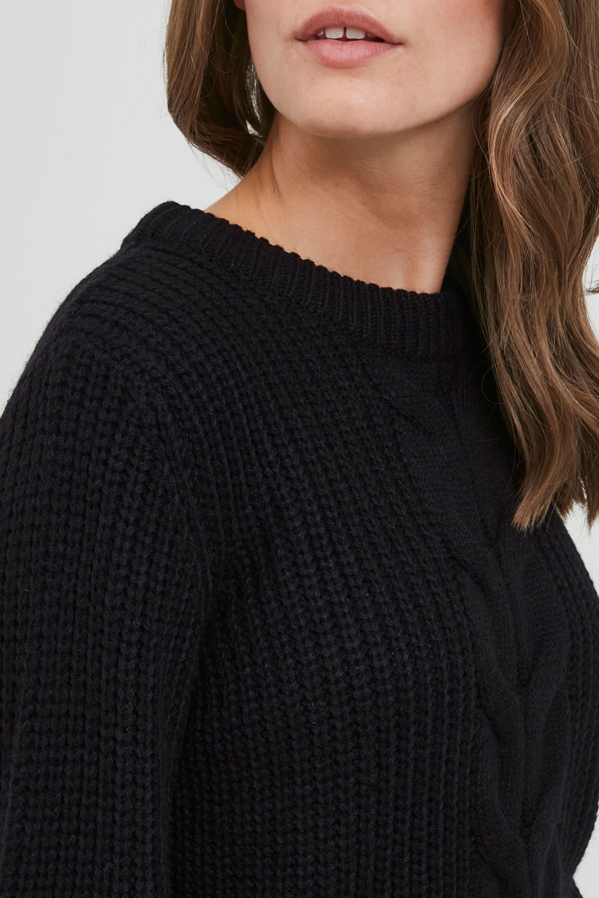 OXMO Strickfleece-Pullover »Strickpullover OXNatasja«