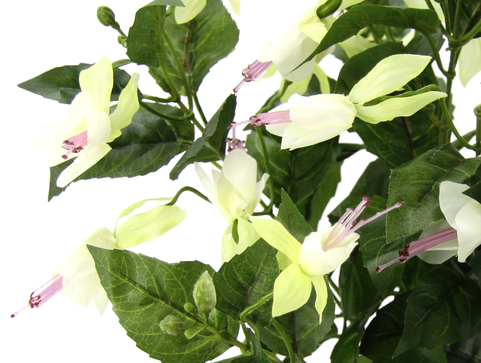 I.GE.A. Kunstpflanze »Kunstblume Fuchsie«, Dekoblume Hängende Blumen mit Blüten Künstliche Blumen Hängeblume