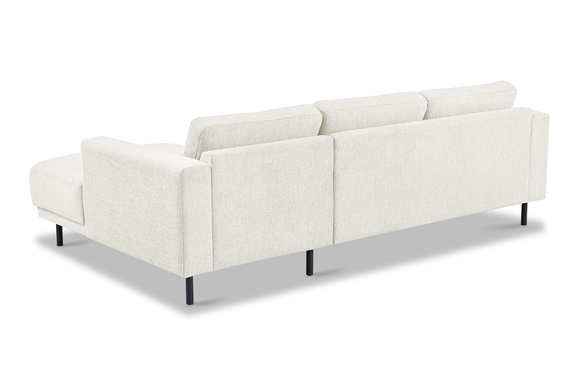 Home affaire Ecksofa »Sveeva, L-Form, B.238 cm, schwarze Metallfüße« langlebiger Webstoff, mit Wellenunterfederung, viele Farben