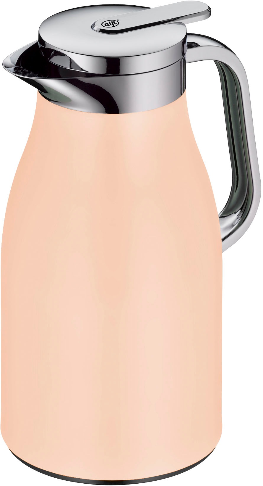 Alfi Isolierkanne »SKYLINE, mit Hartglaseinsatz und ergonomischem Griff« 1 l 1 Stk. tlg. 12h heiß & 24h kalt, Drehverschluss mit bequemem Druckknopf