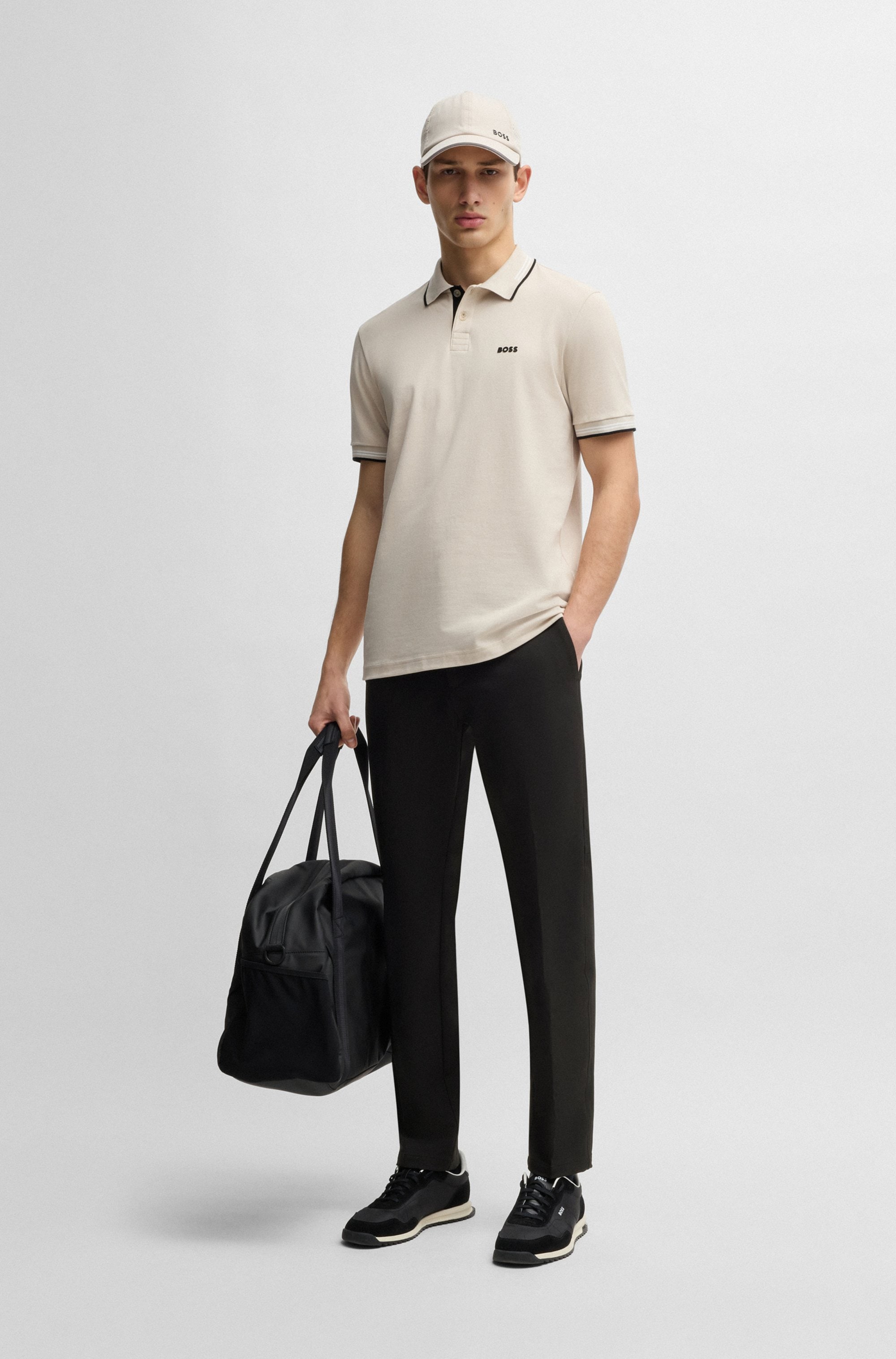 BOSS GREEN Stretch-Hose »T_Commuter-Slim«, in schmaler Passform