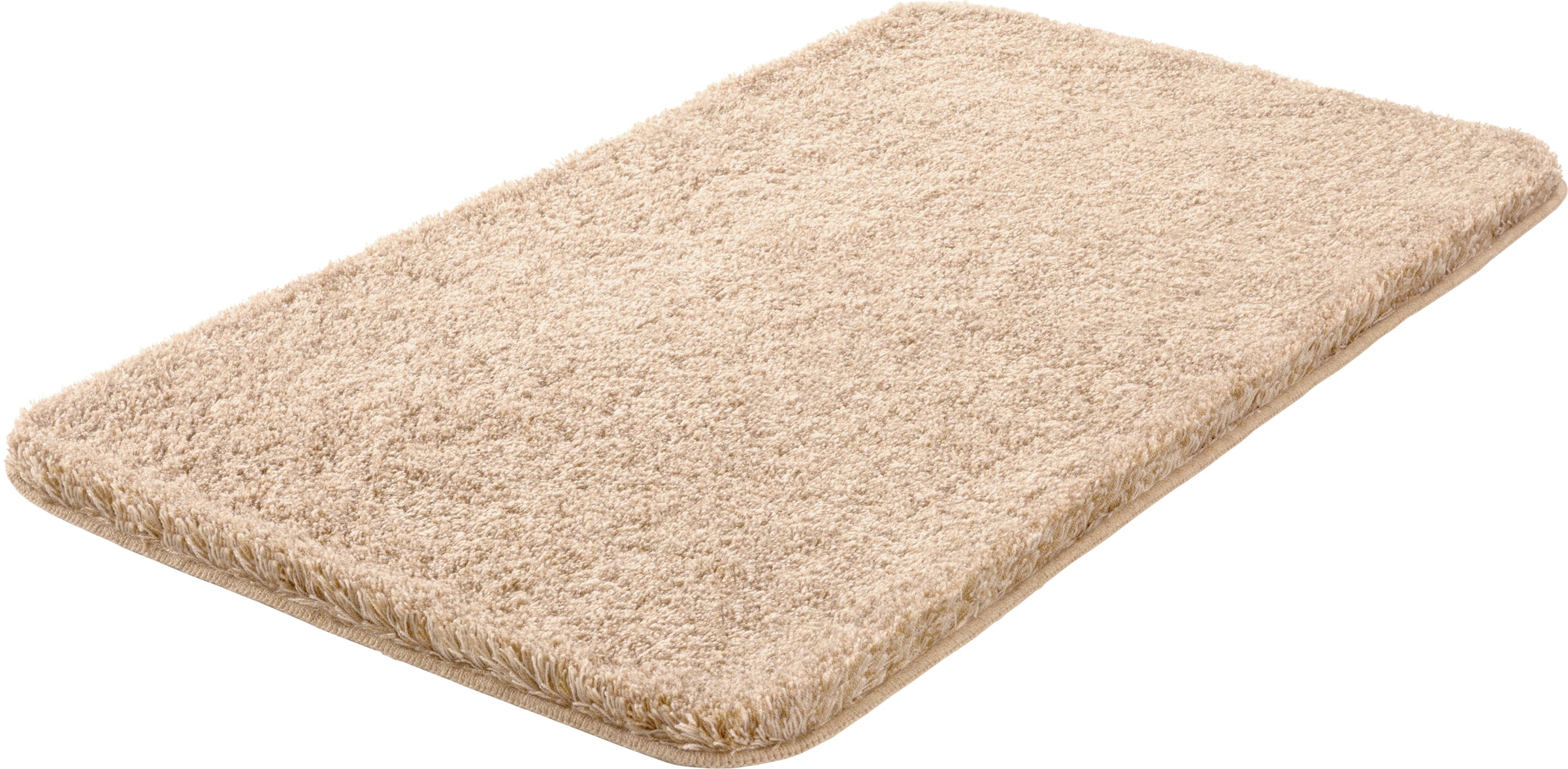 Badematte GRUND, H:27mm, beige, Polyacryl, Badematten, "Melange", besonders dichter Flor