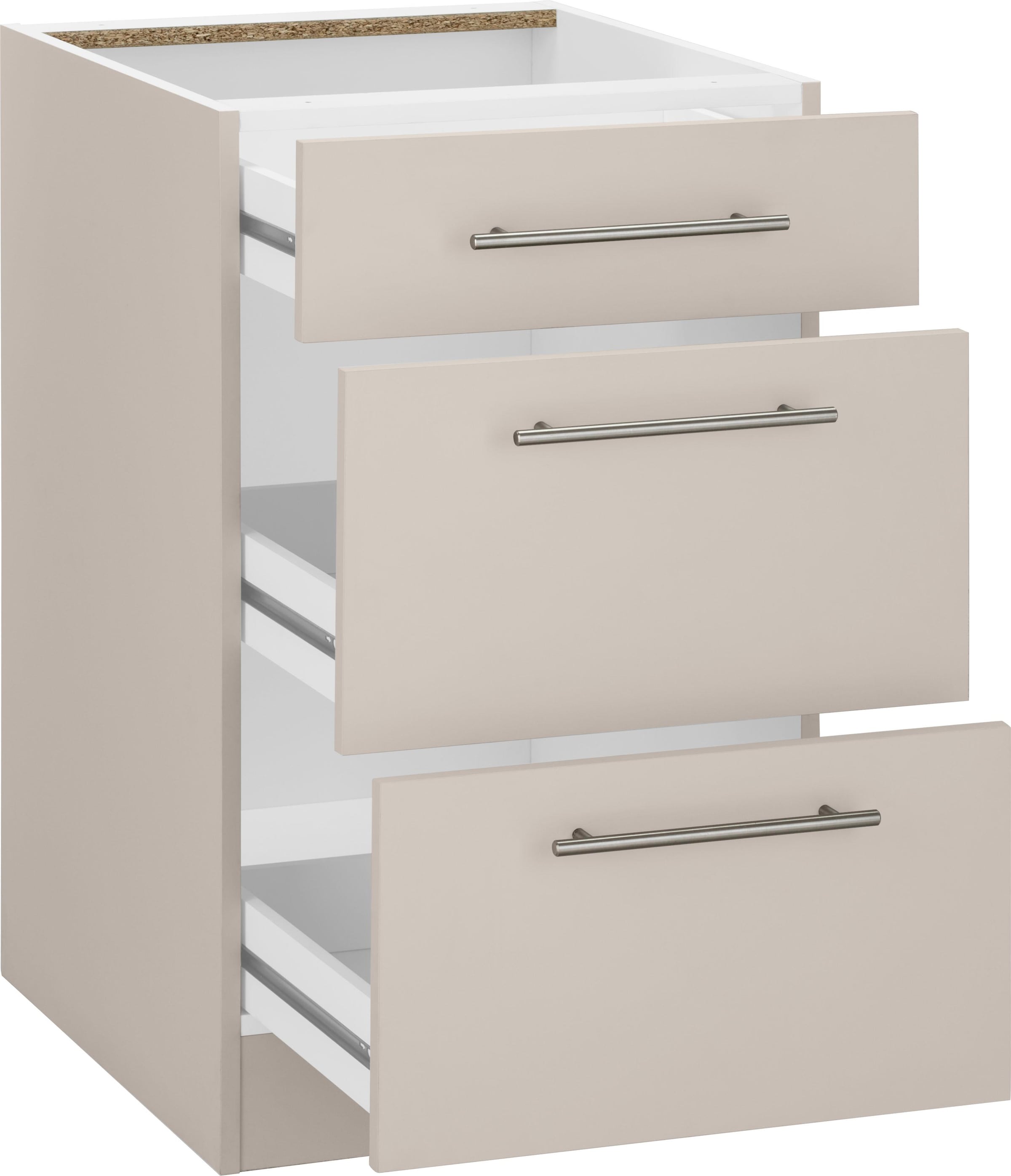wiho Küchen Unterschrank »Cali« 50 cm breit, mit 2 großen Auszügen ohne Arbeitsplatte