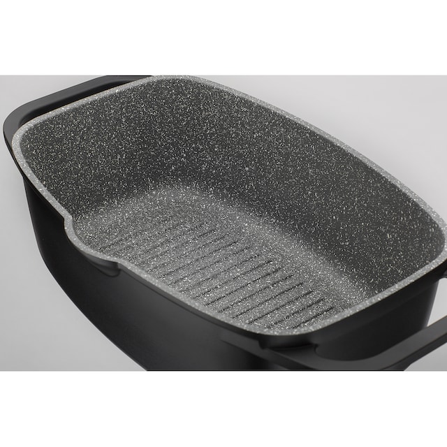 GSW Topf-Set »Gourmet Granit«, Aluminiumguss, (Set, 7 tlg., (3 Pfannen, 1  Bräter, 1 Multi-Wok, 1 Kochzange, 1 Pfannenwender), Induktion kaufen | BAUR