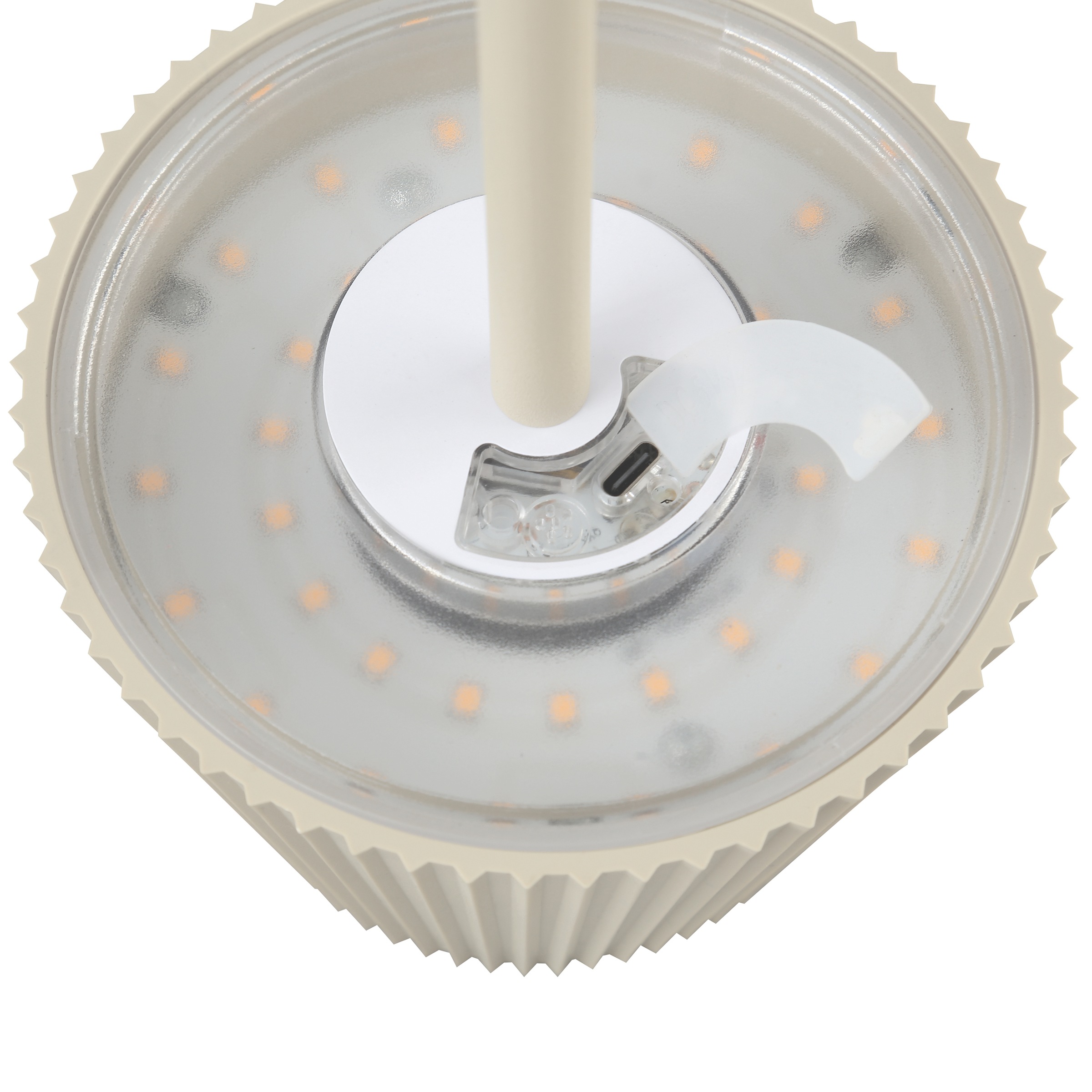 my home LED Außen-Stehlampe »MACOBO«, 1 flammig, Leuchtmittel LED-Modul | LED fest integriert, LED Akku-Leuchte, 125 cm, 340 lm, 3000K, Touchdimmer, Edelstahl, beige