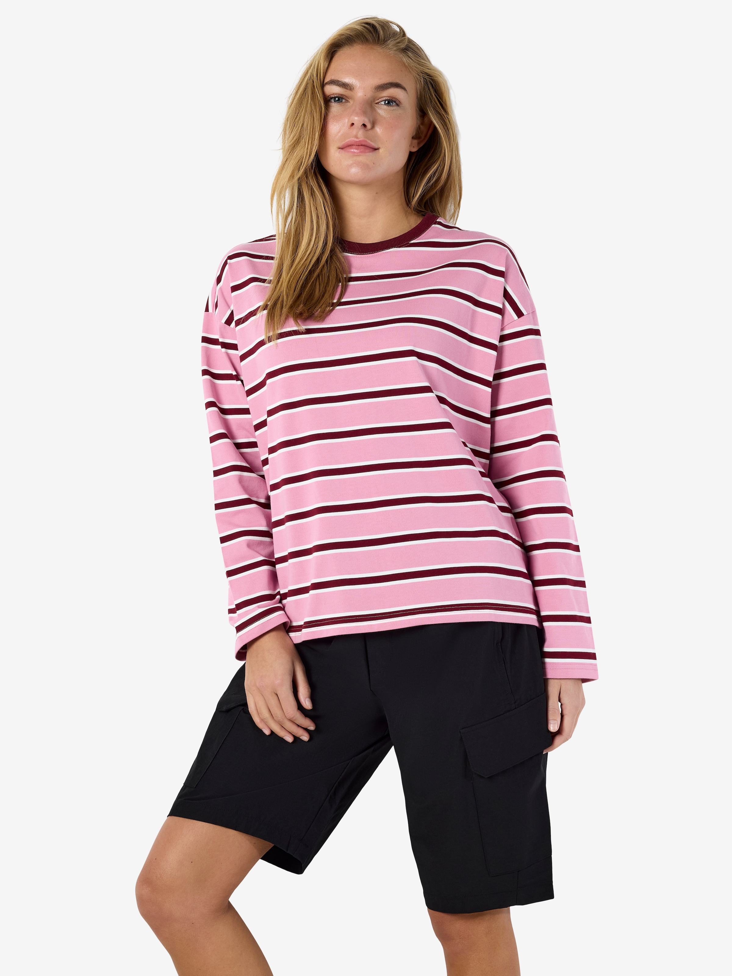 Noisy may Sweatshirt "NMEMBER L/S STRIPE SWEAT NOOS" günstig online kaufen
