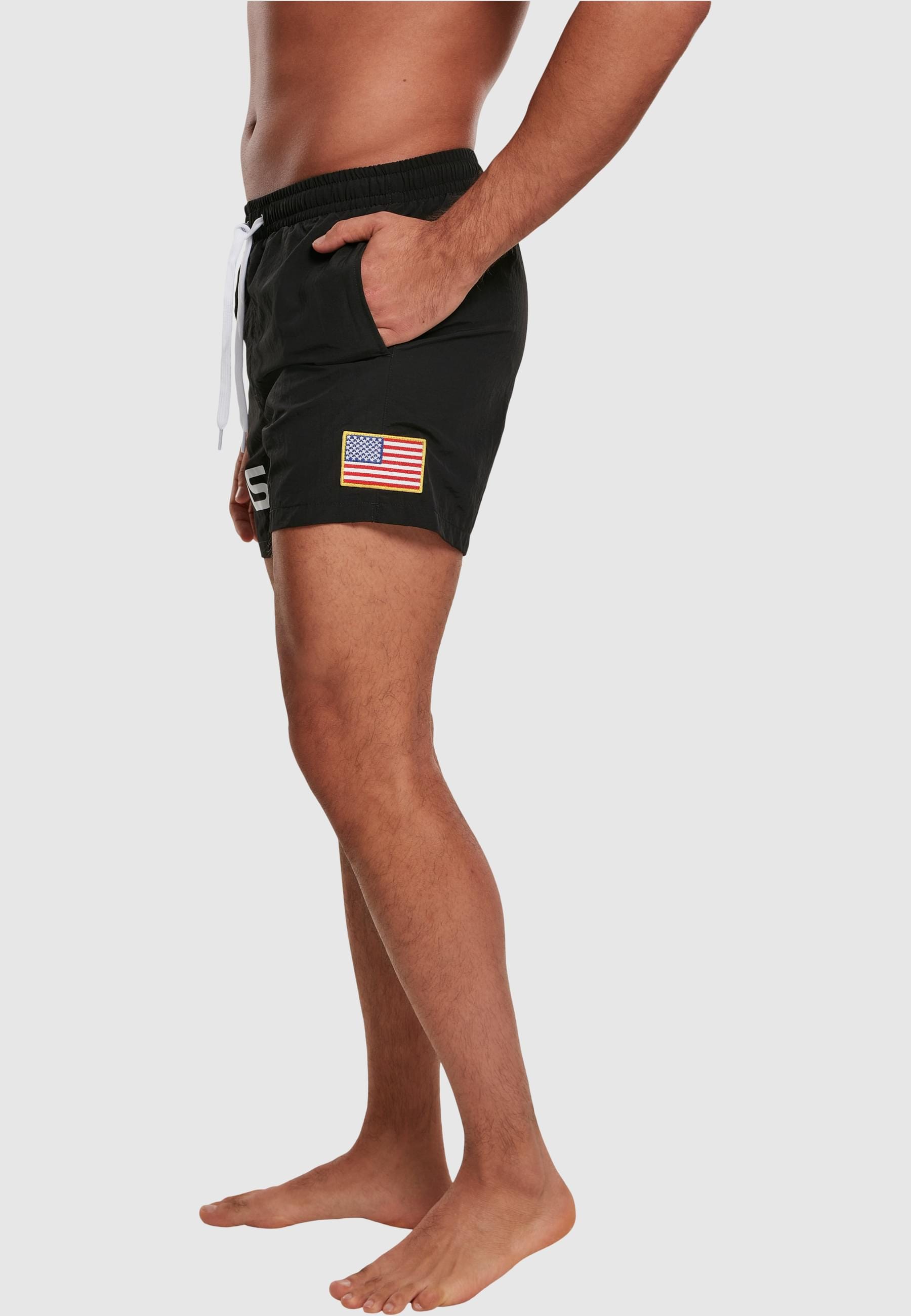 MisterTee Badeshorts »MisterTee Herren NASA Worm Logo Swim Shorts«