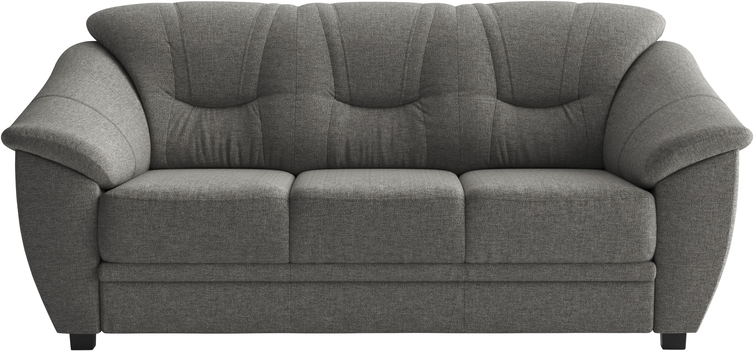 sit&more 3-Sitzer "Savona, B: 198 cm, Federkern, Komfortsitzhöhe 46 cm" optional Schlaffunktion, Liegefläche 190x137cm, Stoff- & Lederauswahl