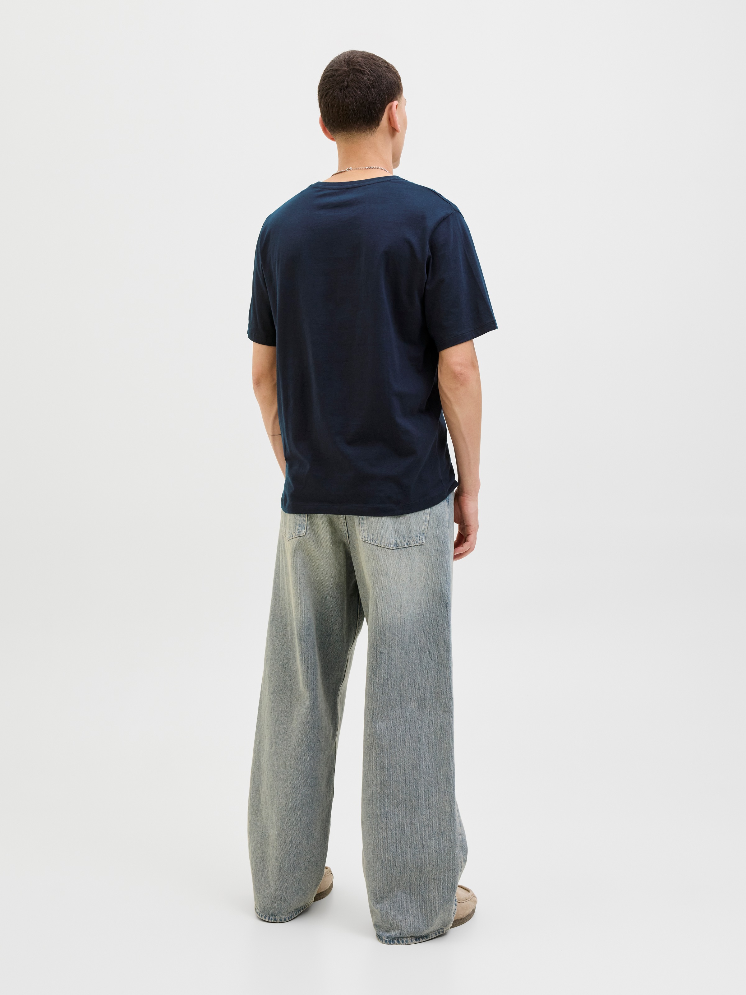 Jack & Jones Rundhalsshirt »JJELOGO TEE SS O-NECK 2 COL AW25 SN«