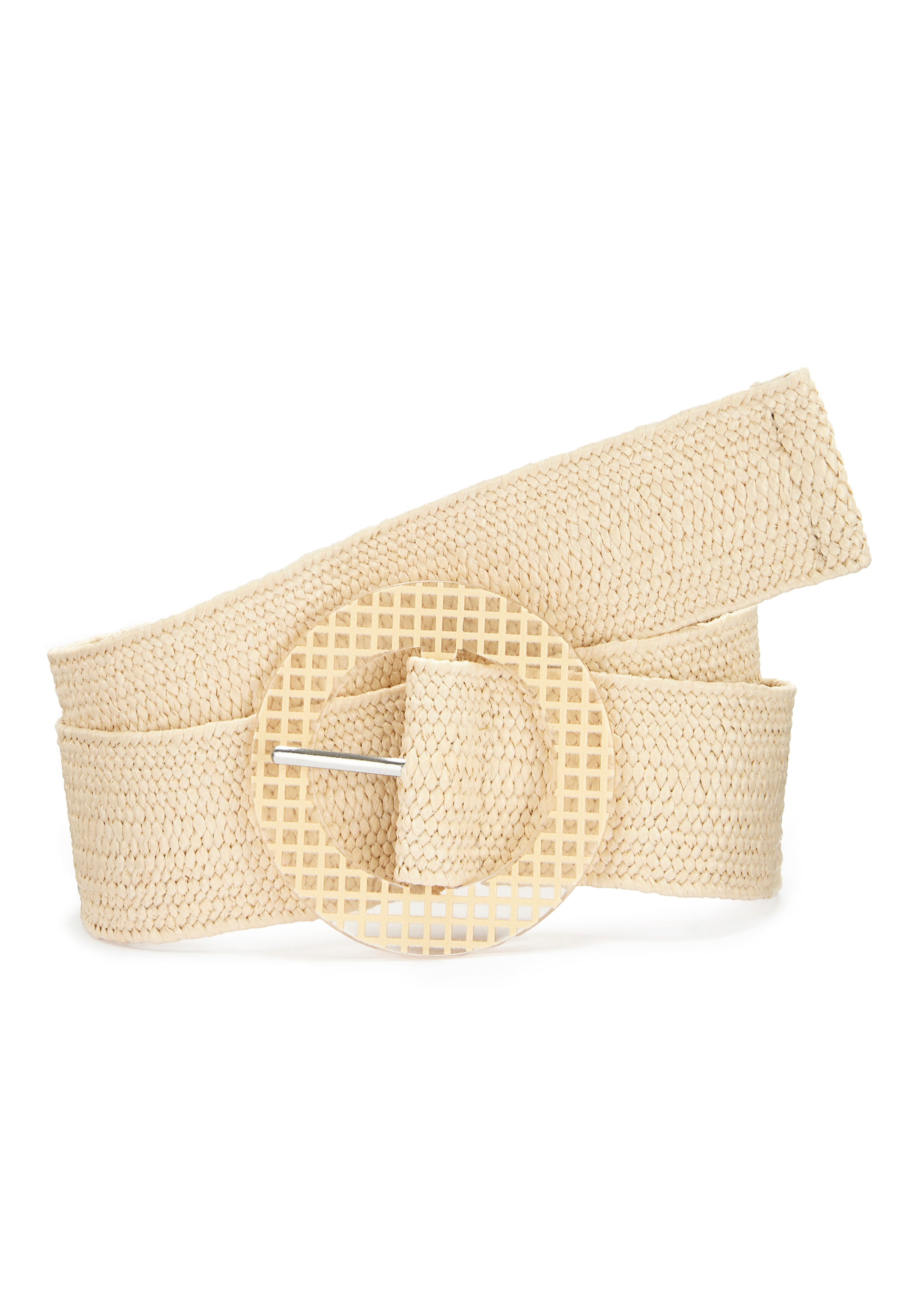 LASCANA Taillengürtel "Stretchgürtel, Bauchgürtel, Gürtel für Kleid & Overall, Sommergürtel" in moderner Bast-Optik mit Shaping-Effekt dank elastischem Material