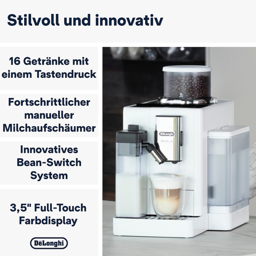 De'Longhi Kaffeevollautomat »Rivelia EXAM440.55.W«