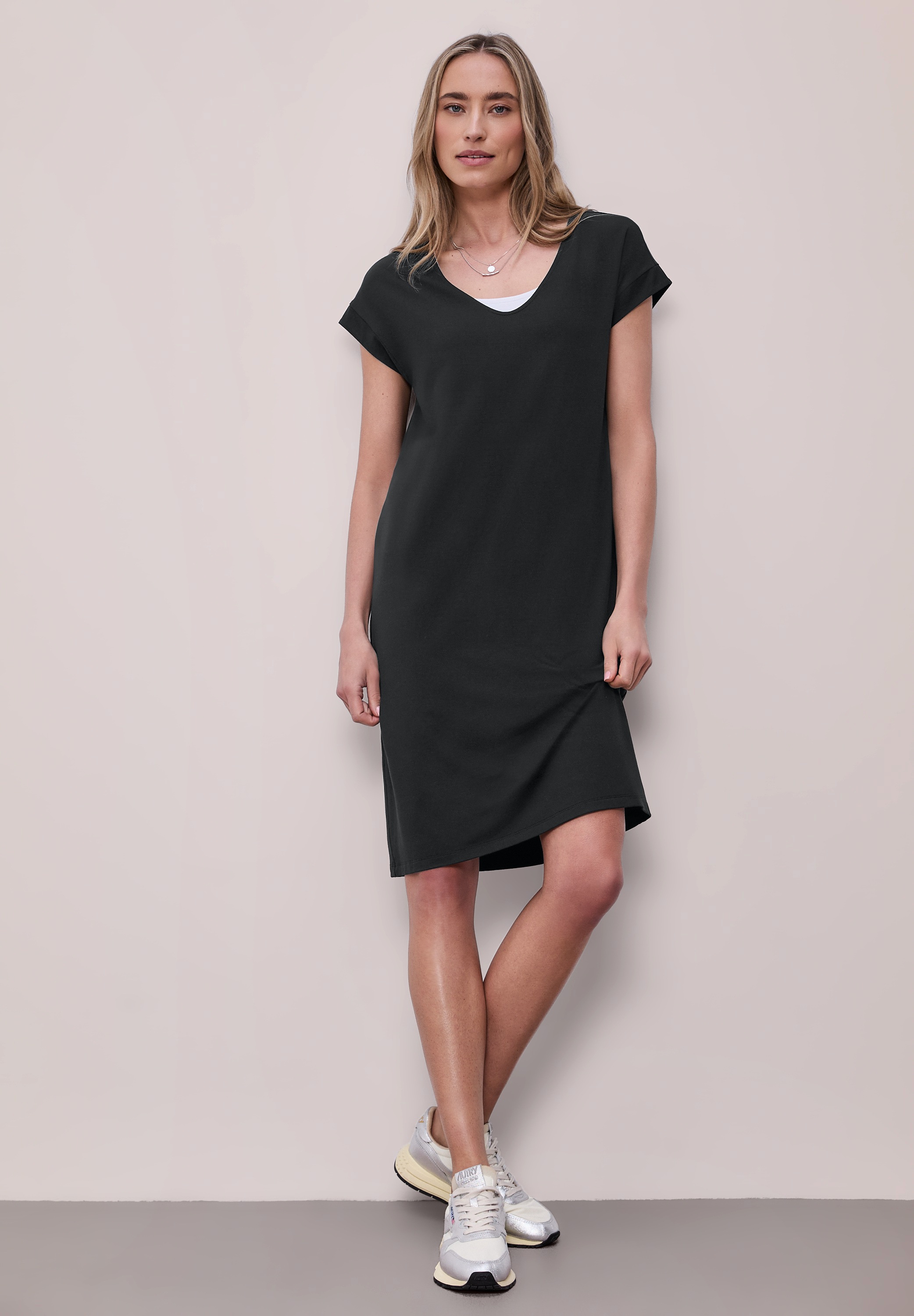 STREET ONE Jerseykleid Ohne Taschen aus Viskose