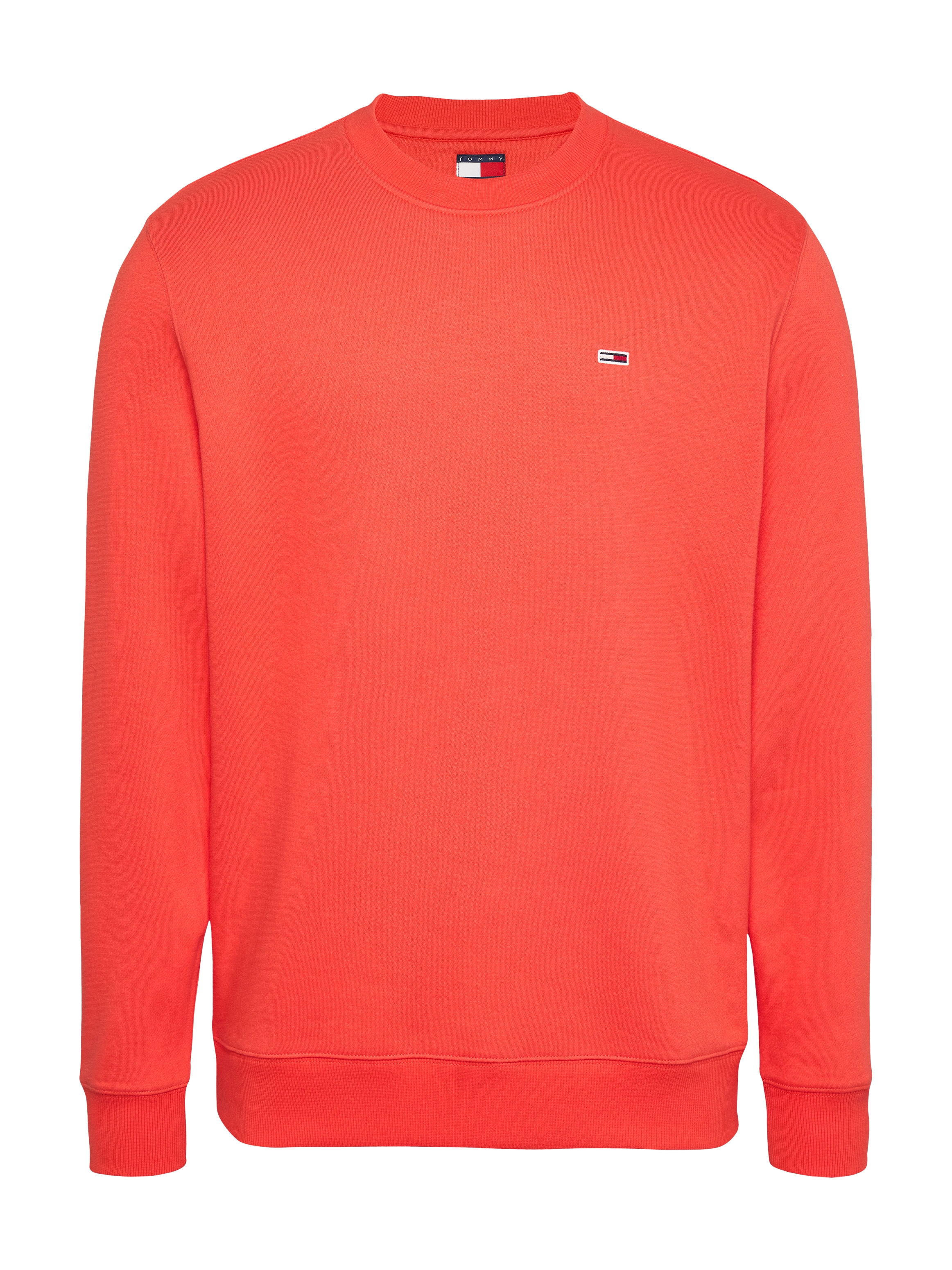 Tommy Jeans Sweatshirt »TJM REG S FLAG CREW«, Mit besticktem Markenlogo auf Brusthöhe