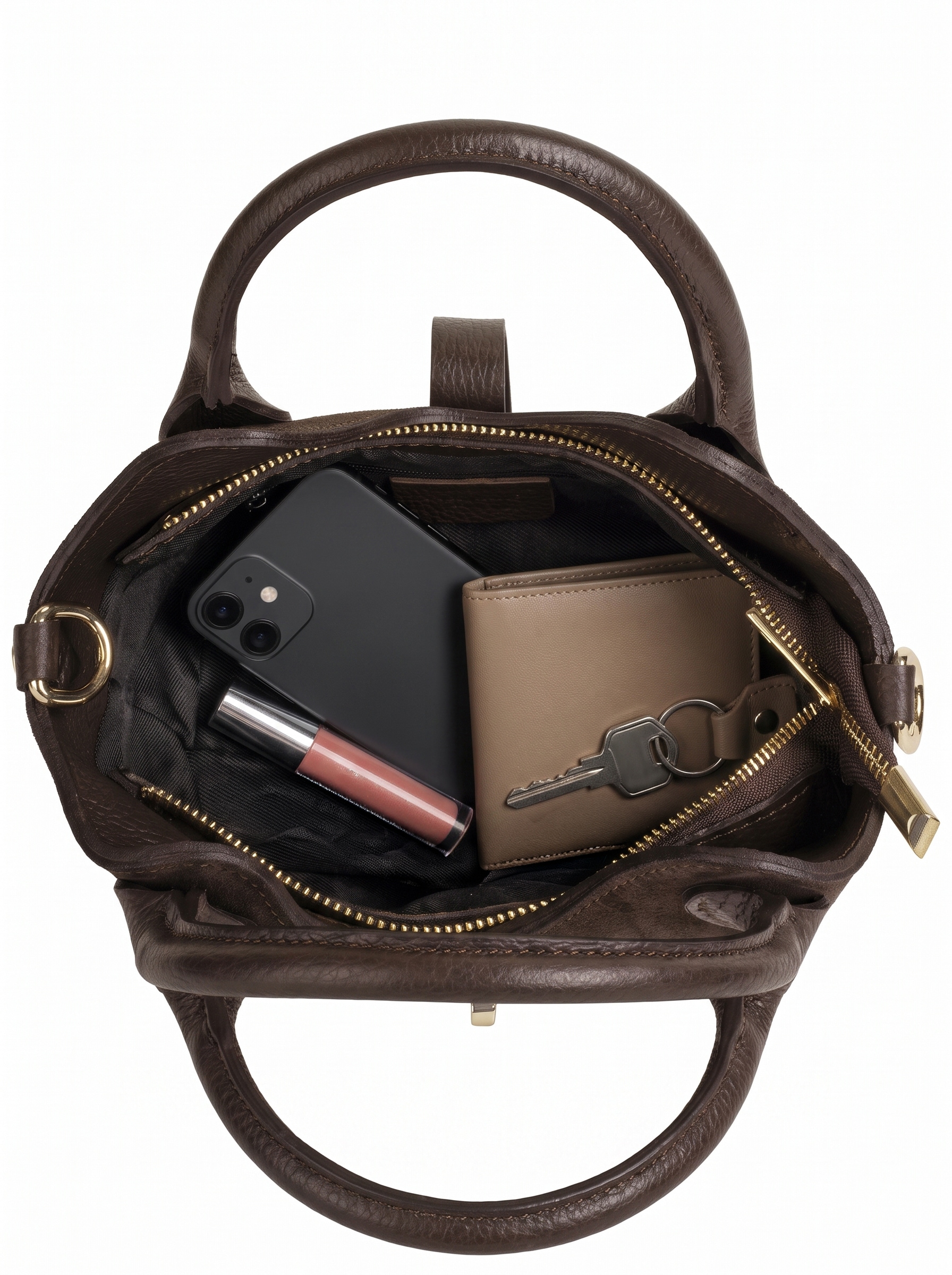 forty° Henkeltasche »BELTRAVA - S« echt Leder, Made in Italy