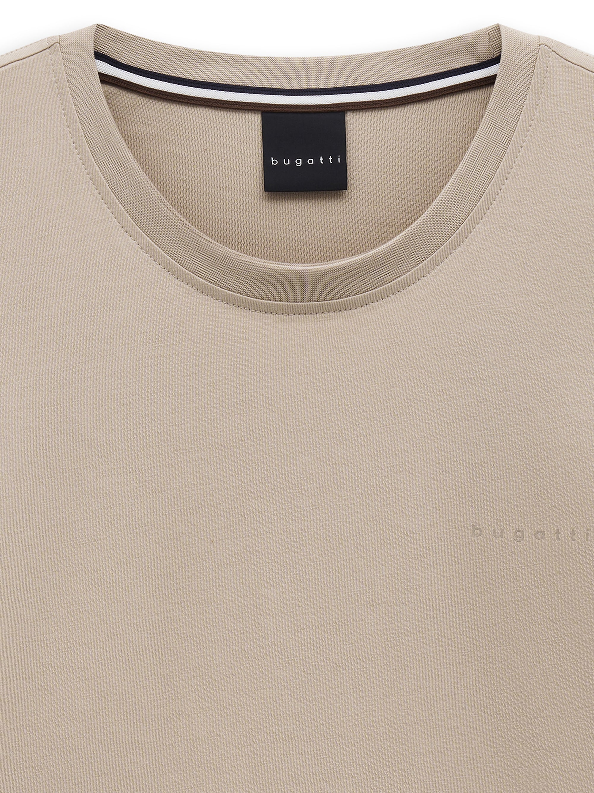 bugatti T-Shirt »Modern Fit« Modern Fit Baumwolle Brustprint