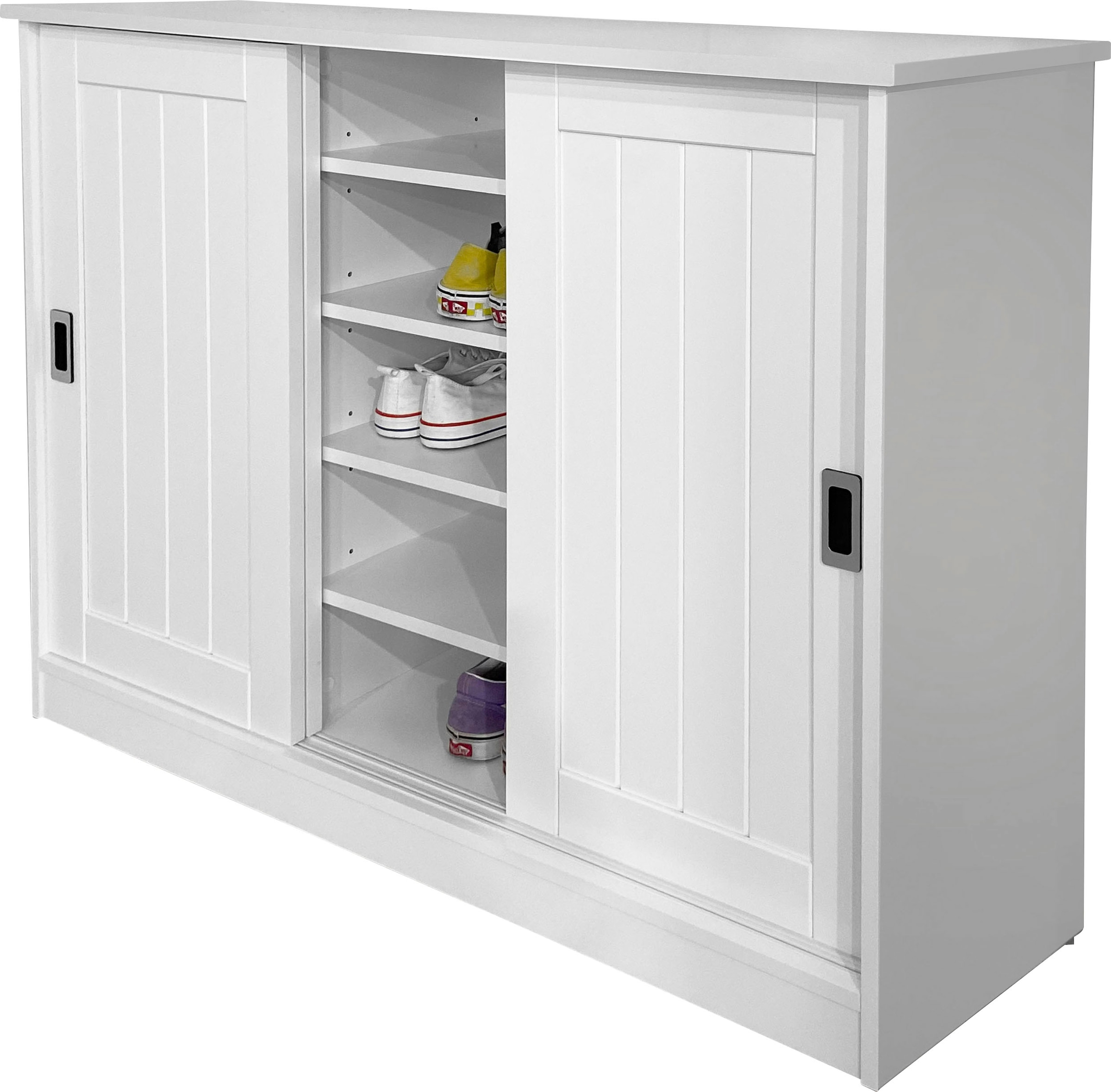 Home affaire Schuhkommode »Nekso«, aus MDF, 3 Schiebetüren, Breite 118 cm, FSC®-zertifiziert