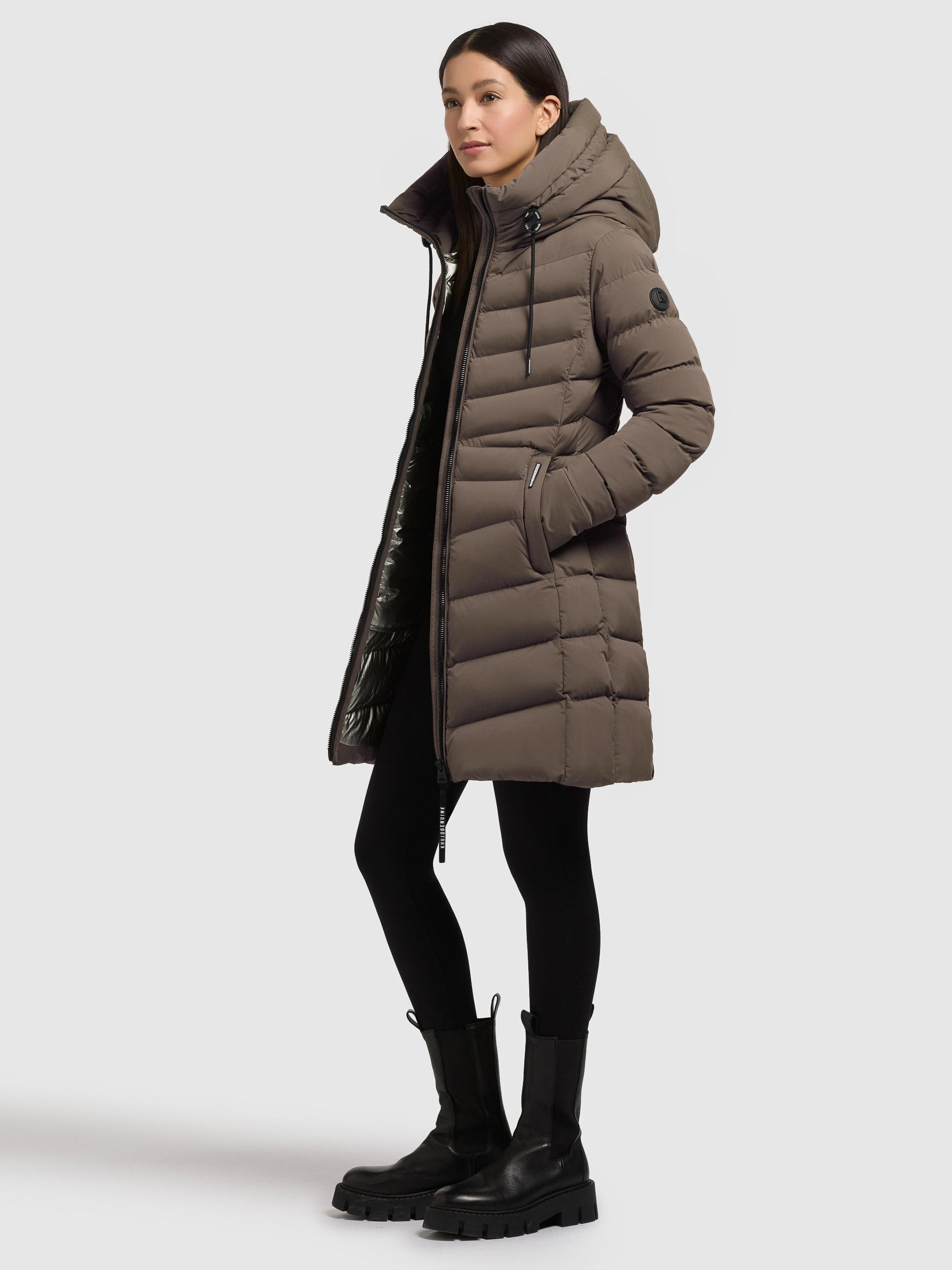 khujo Steppmantel »Tuhani5« Formschöner langer Damen Mantel