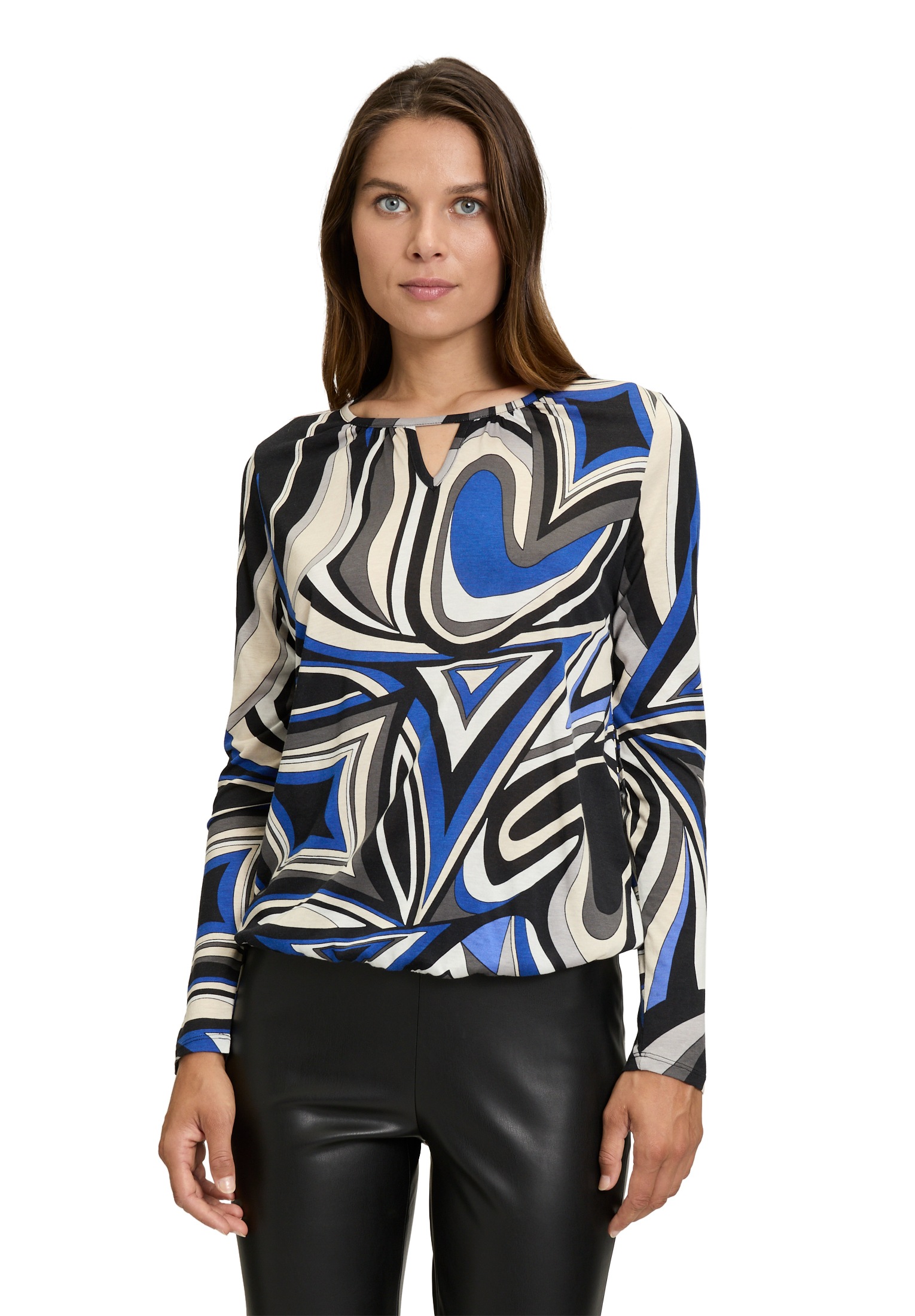 Betty Barclay Kurzarmshirt "Betty Barclay Printshirt mit Gummizug", (1 tlg. günstig online kaufen