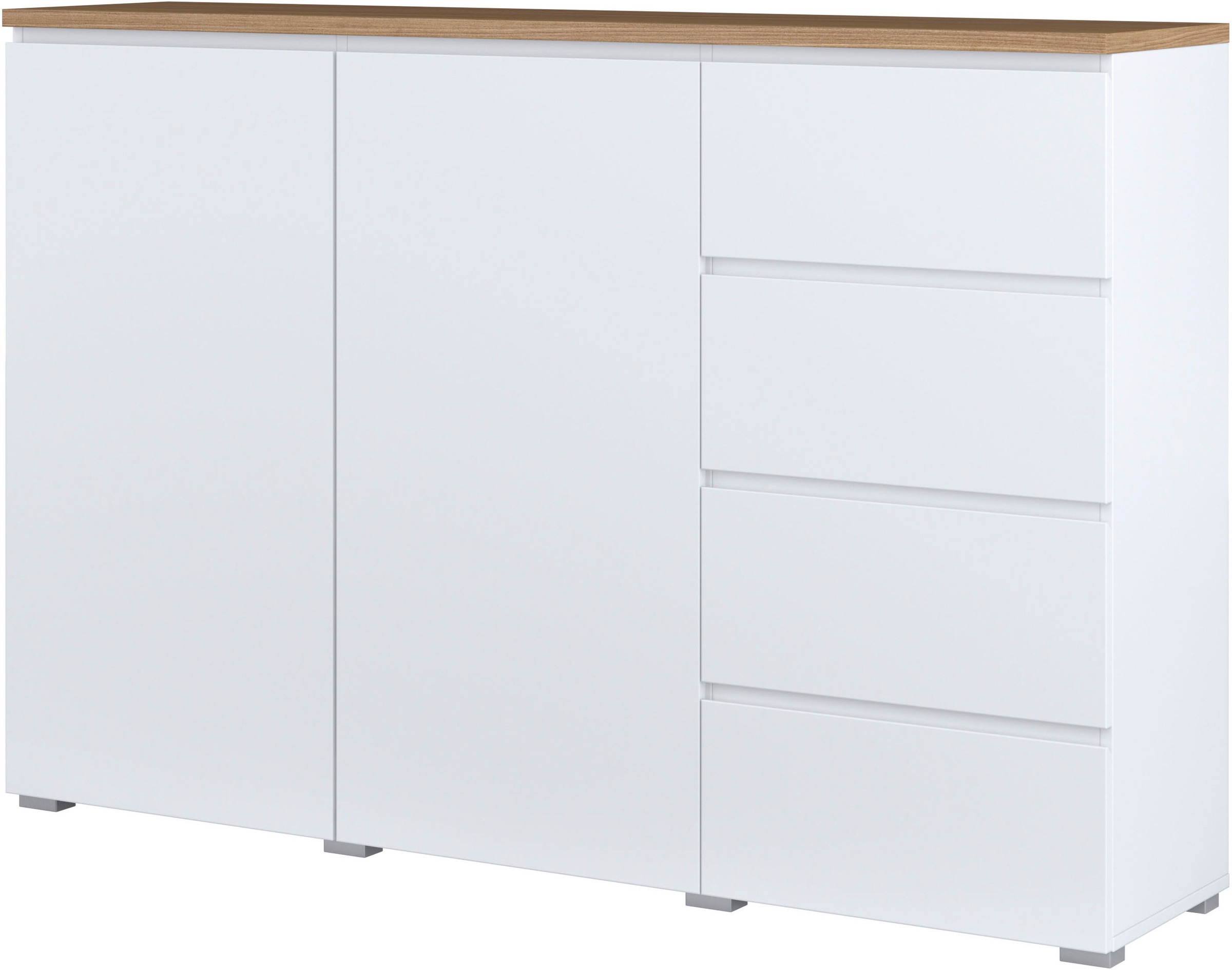 INOSIGN Highboard "Modo, Breite 150 cm, moderne grifflose Kommode 2Türen/4 günstig online kaufen