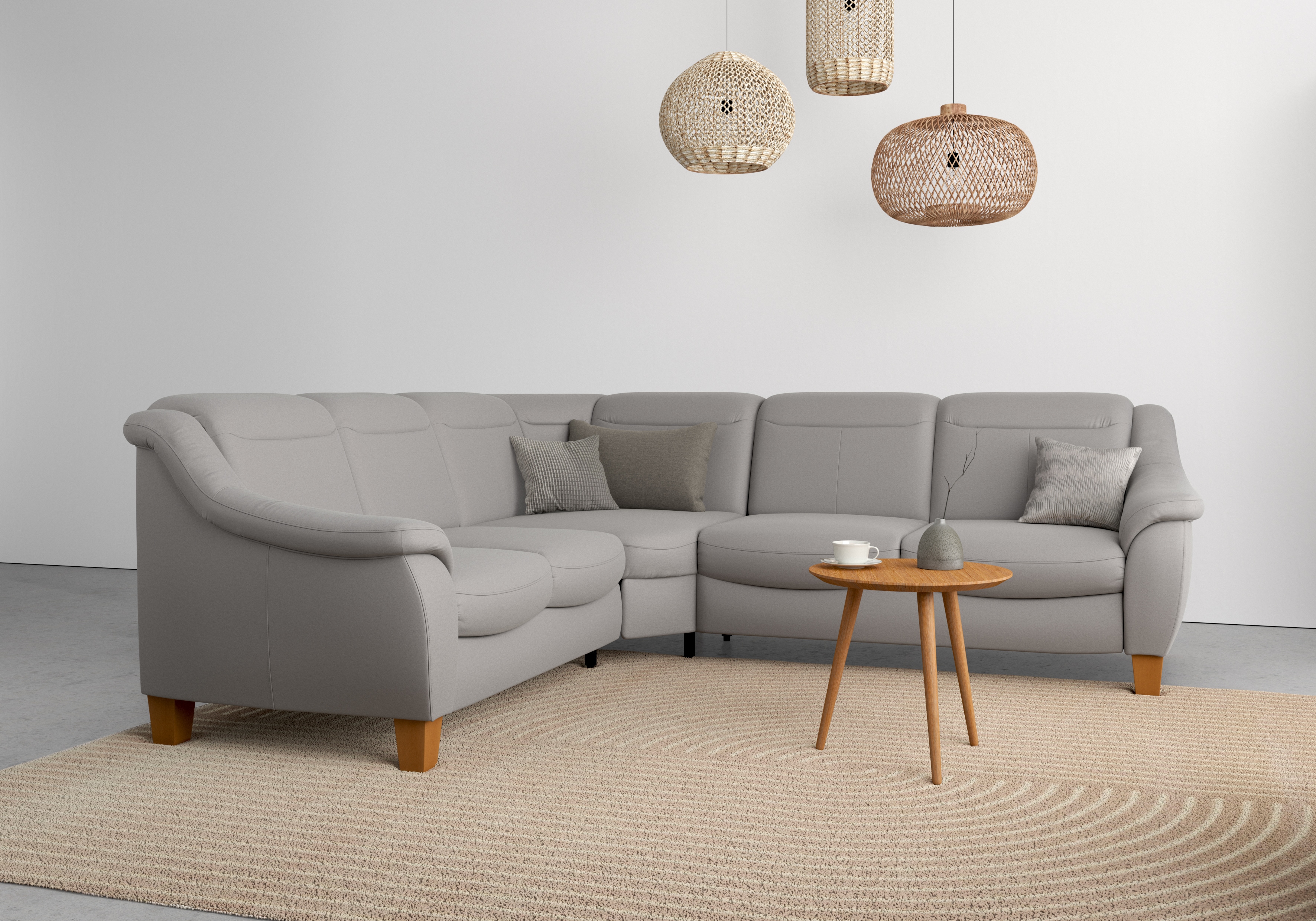 OTTO home Ecksofa "Caldera L-Form" Federkern, optional Kopfteilverstellung, Schlaffunktion & Bettkasten