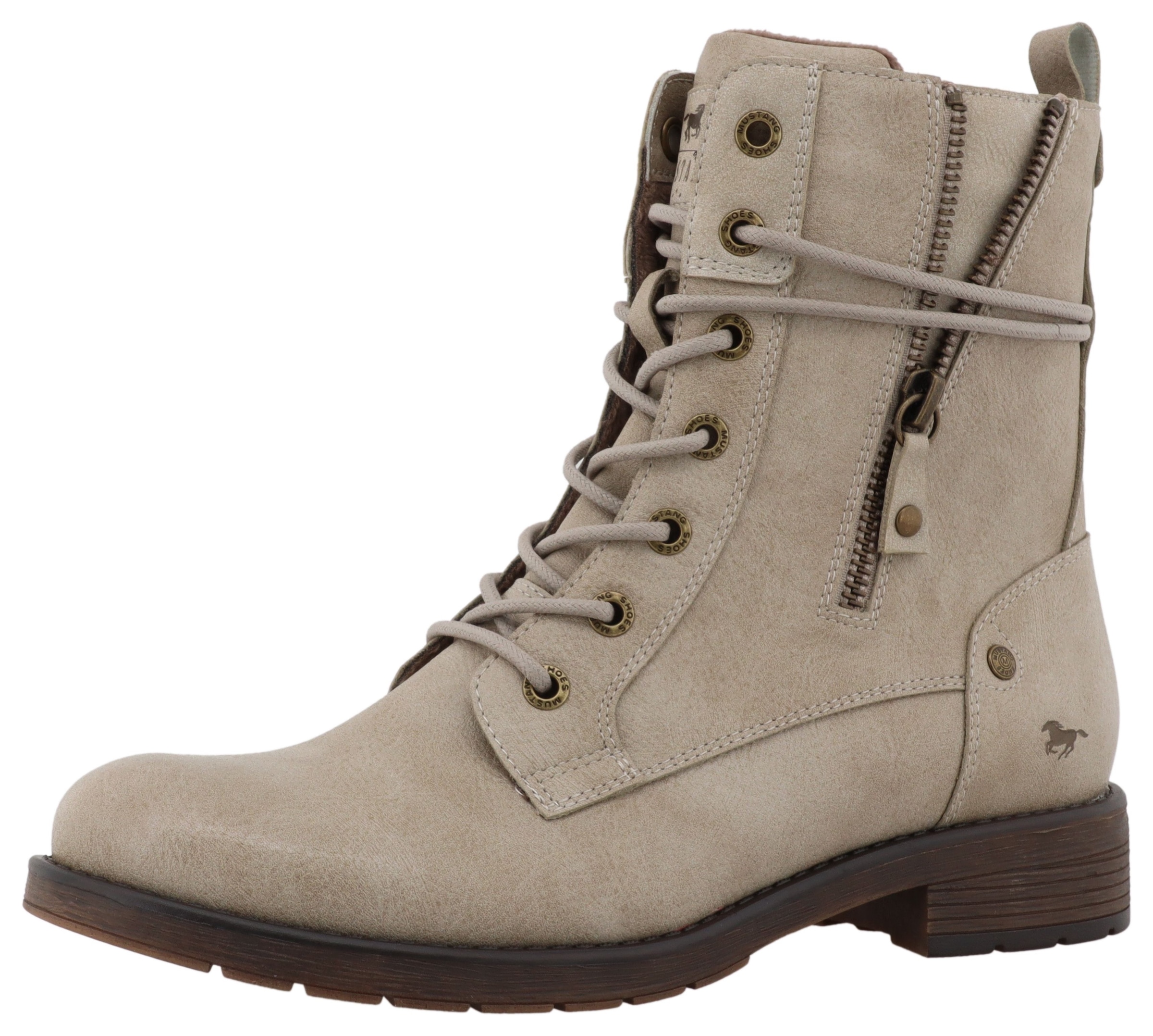 Mustang Shoes Winterstiefelette "Elfi", Winterstiefel mit Reißverschluss un günstig online kaufen