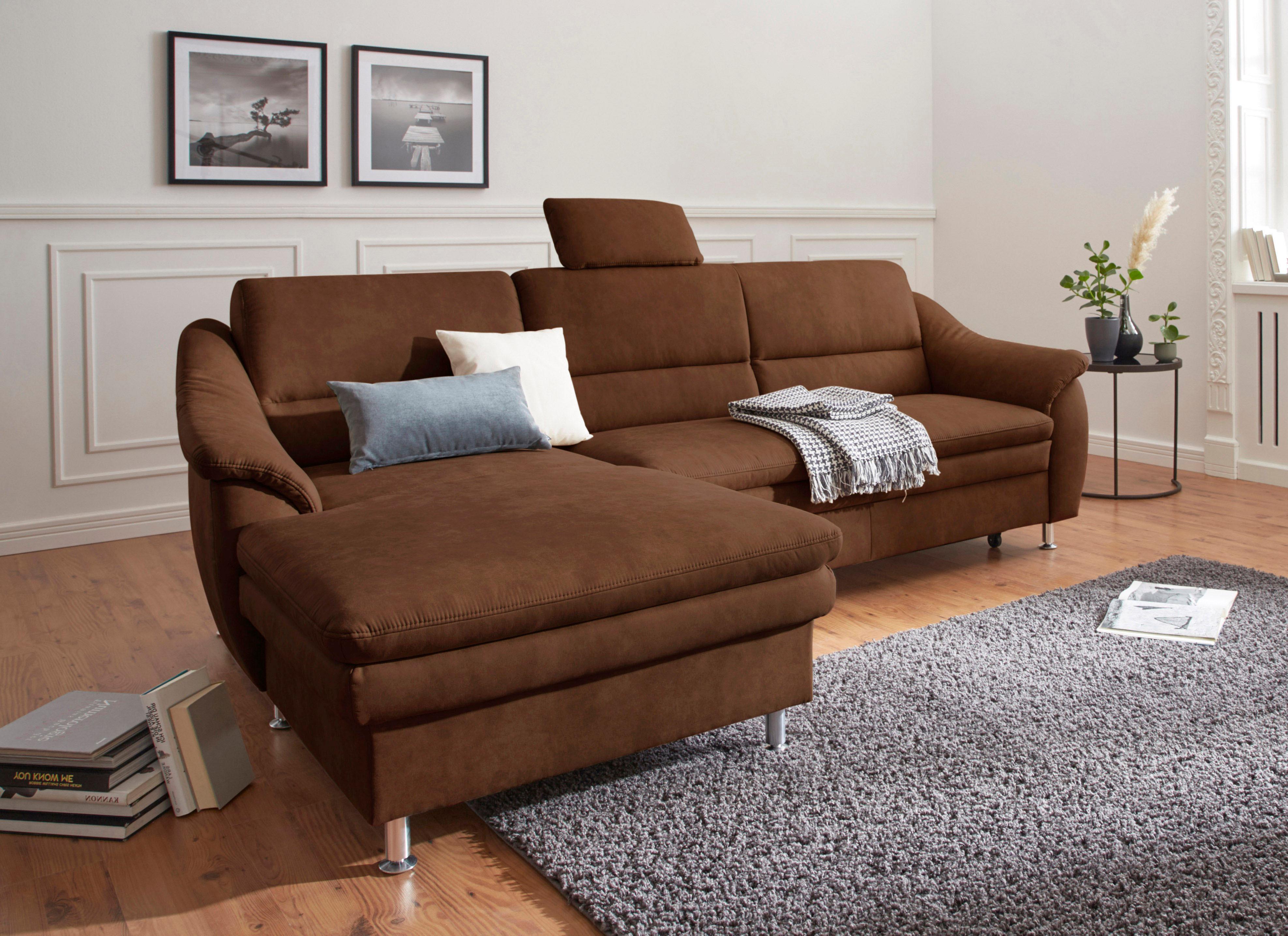 sit&more Ecksofa "Cardoso L-Form" mit Federkern, wahlweise mit Schlaffunktion