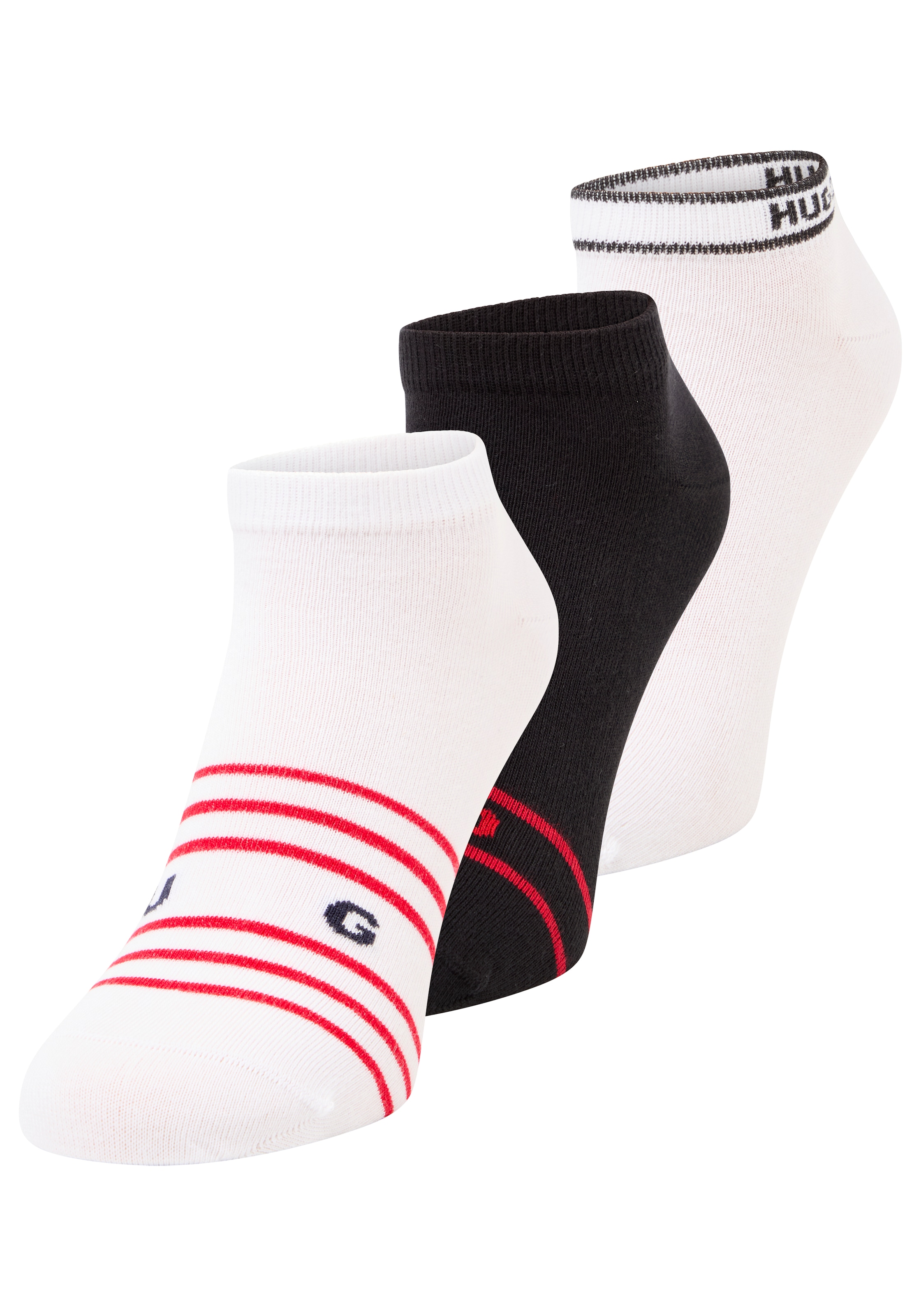 HUGO Underwear Sneakersocken "3P AS NAUTICAL CC" 3 Paar tlg. mit Streifen-details