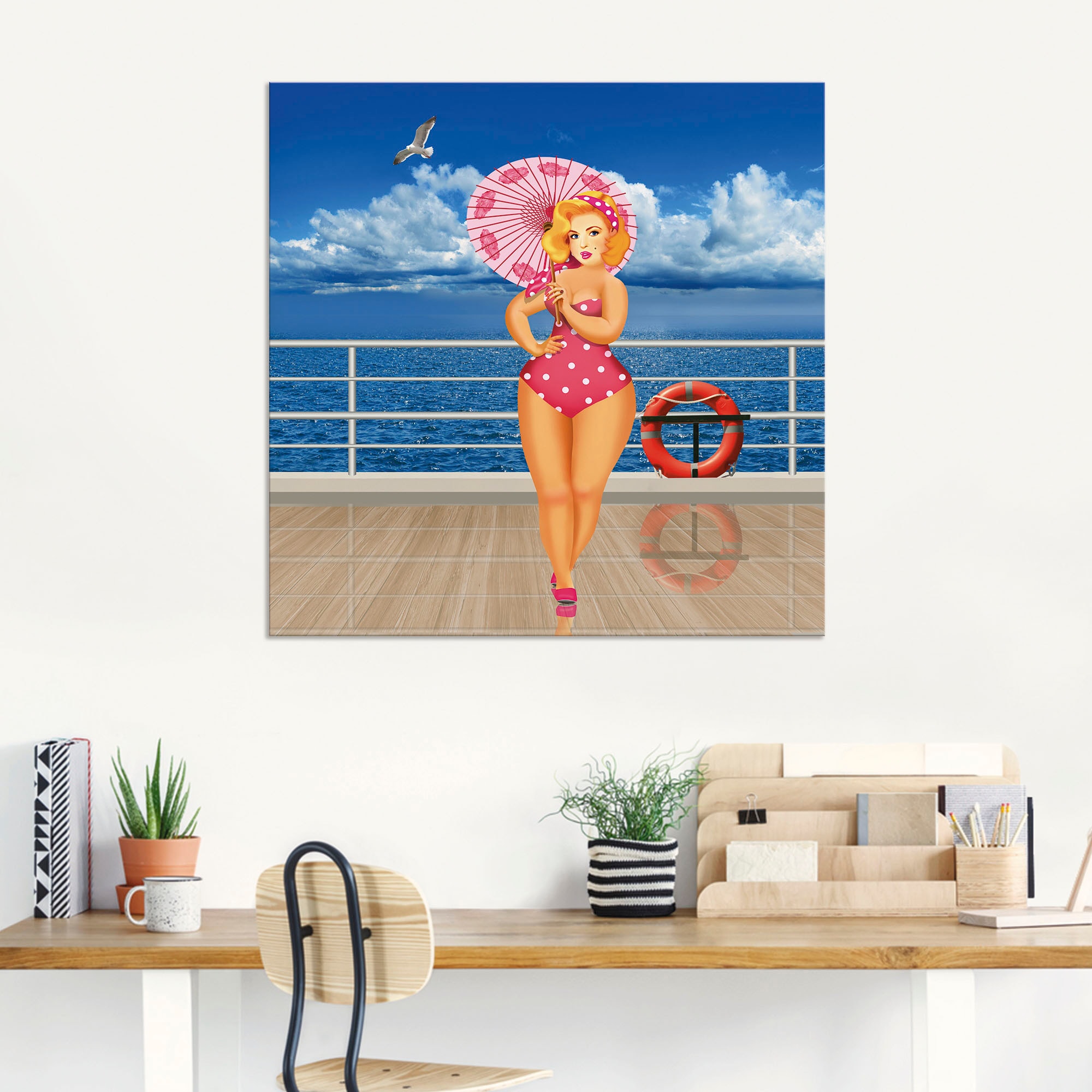 Artland Wandbild »Pin-Up Girl«, Bilder von Frauen, (1 St.), als Alubild, Outdoorbild in verschied. Größen