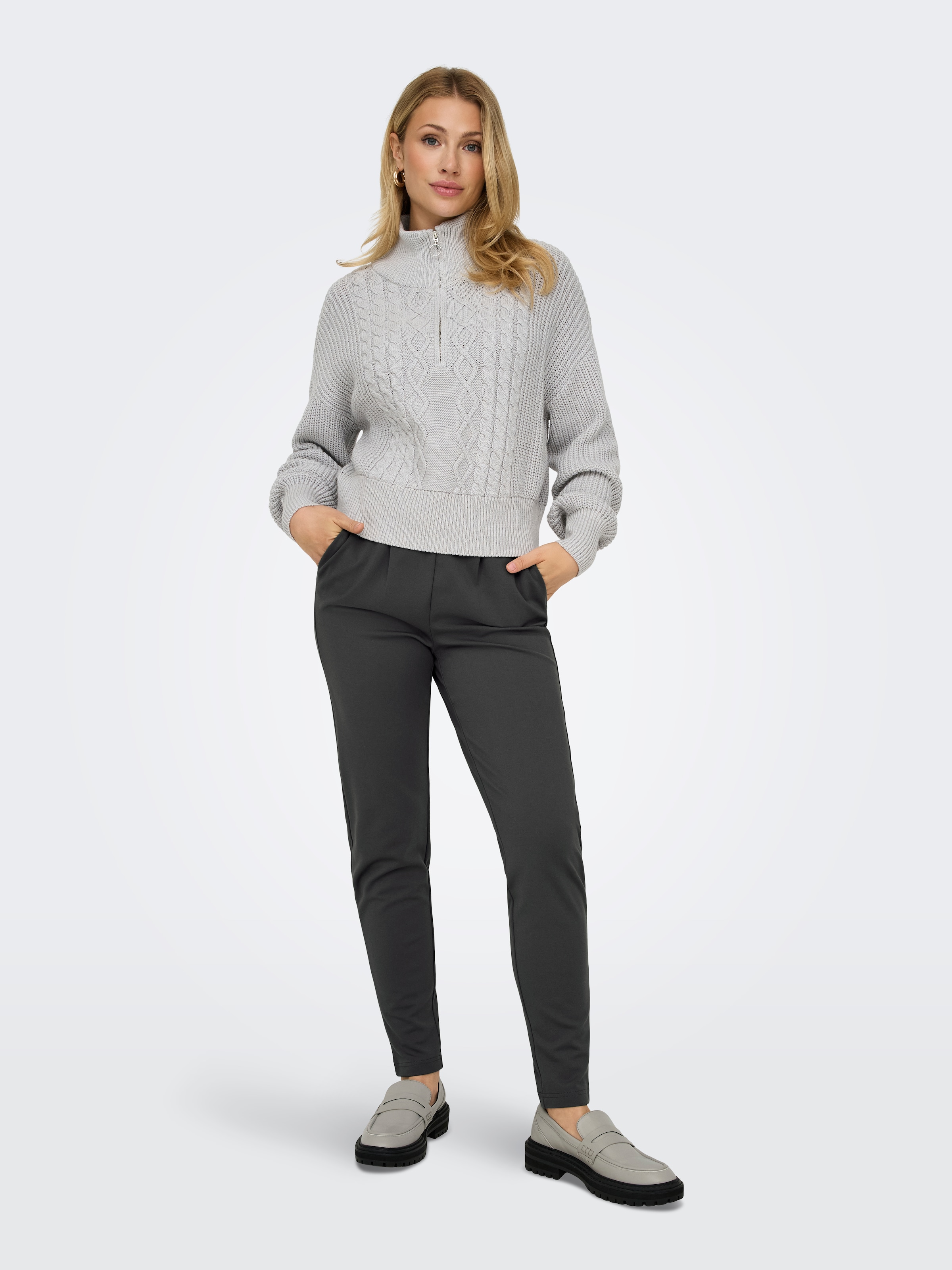 ONLY Jogger Pants »ONLPOPTRASH LIFE EASY COL PANT PNT NOOS«, bequeme Form mit elastischem Bund und Kordelzug