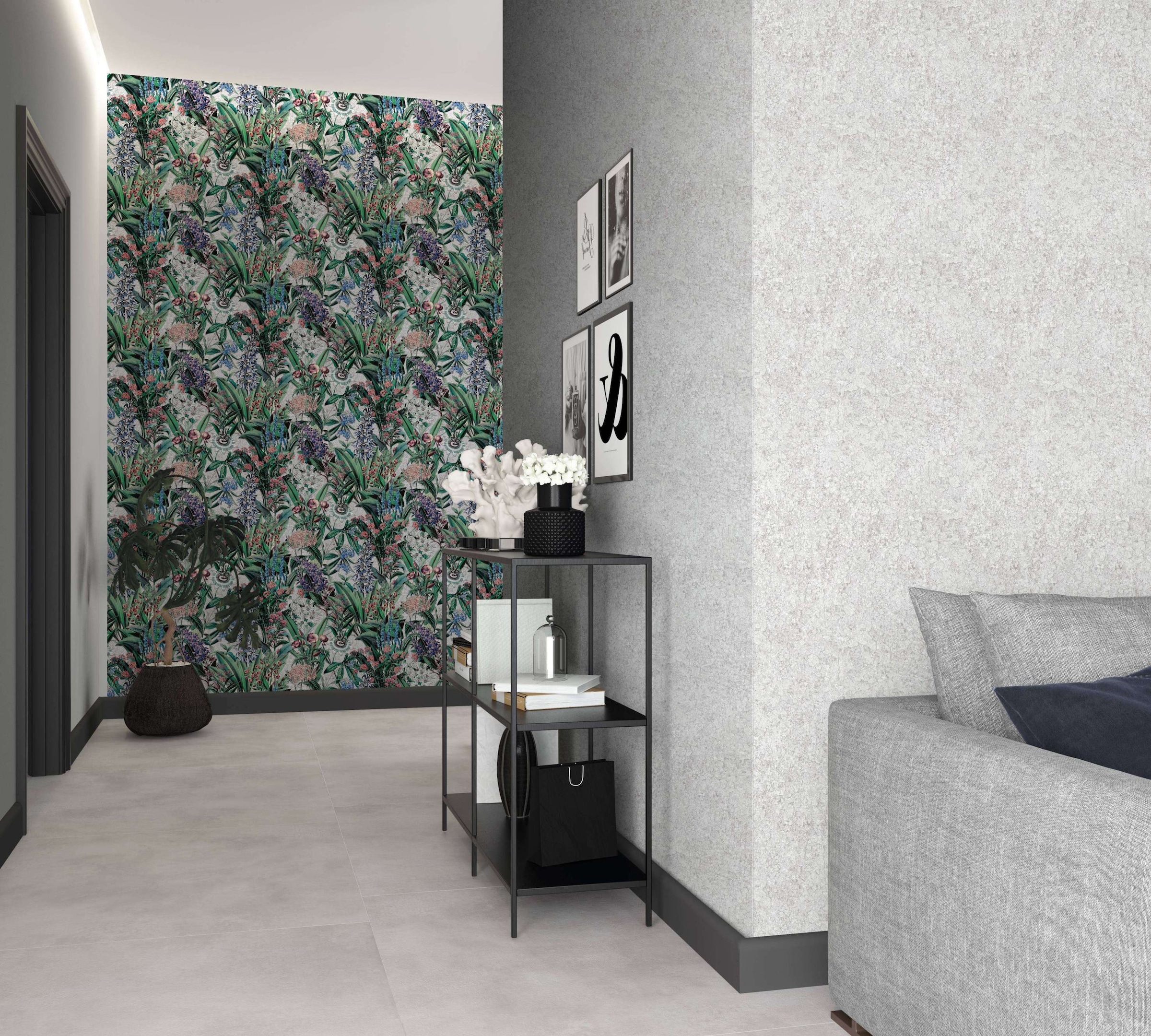 Marburg Vliestapete »Tapete Plain Style«, floral, moderne Vliestapete für Wohnzimmer Schlafzimmer Küche