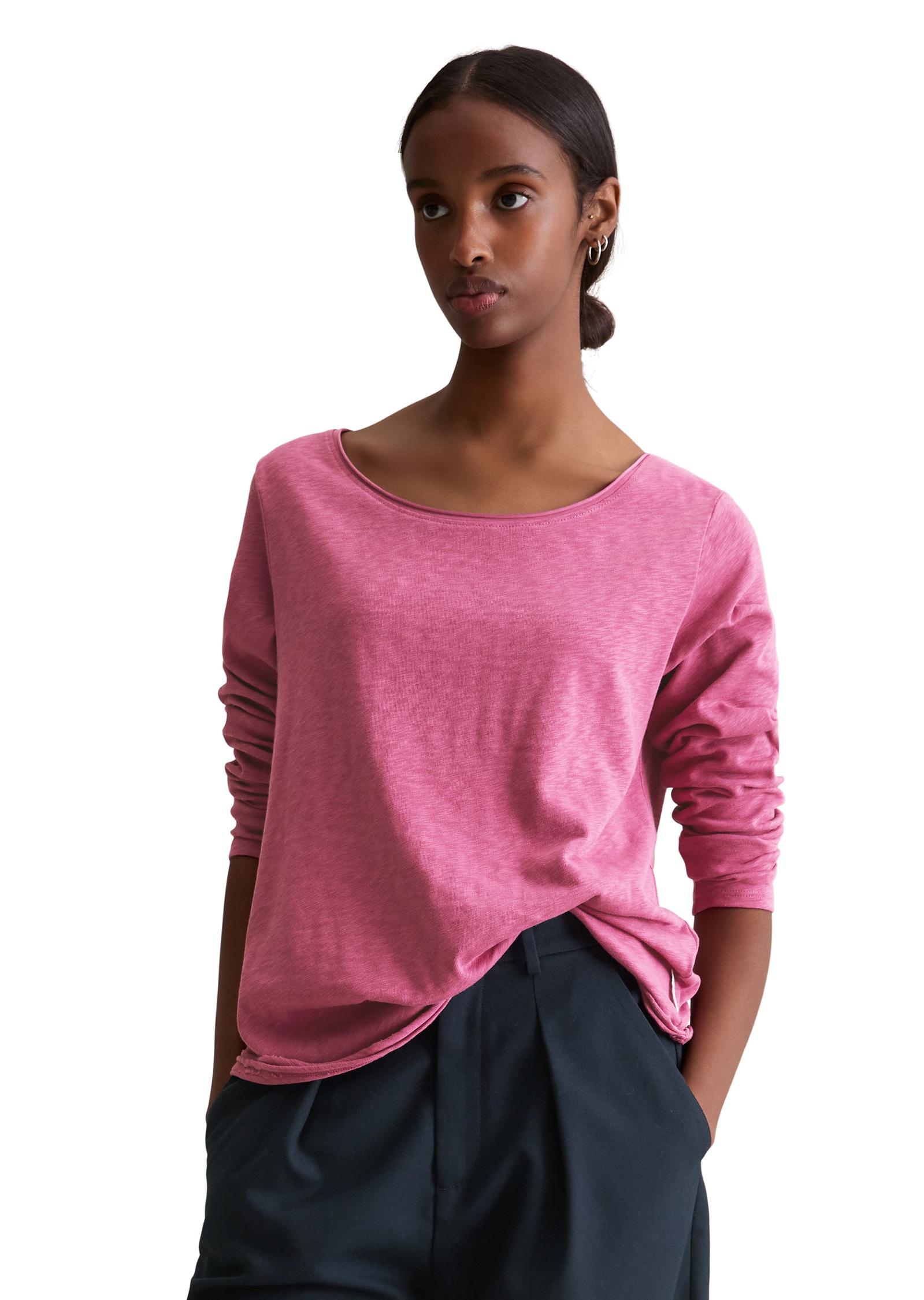 Marc OPolo DENIM Langarmshirt "aus Organic Cotton" günstig online kaufen