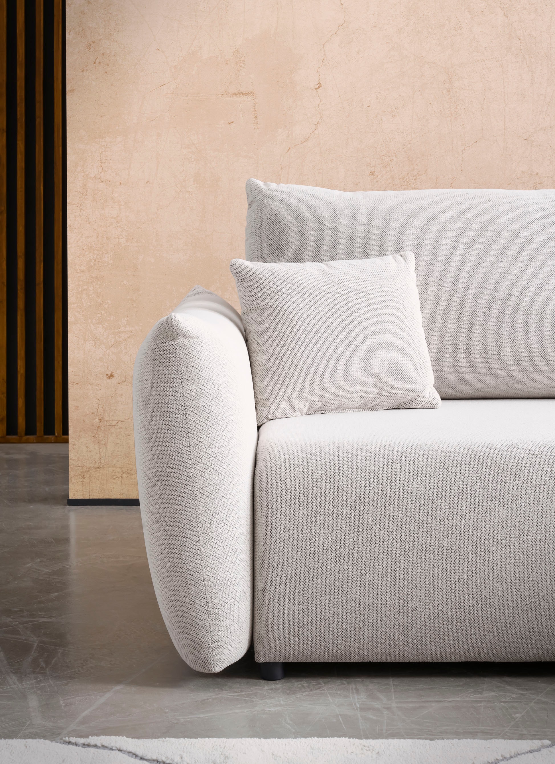 Home affaire Ecksofa »MAVAS Schlafsofa mit Bettkasten, L-Form,« ca.257/127cm (Liegefläche 212/145 cm), Cord, Chenille, Struktur