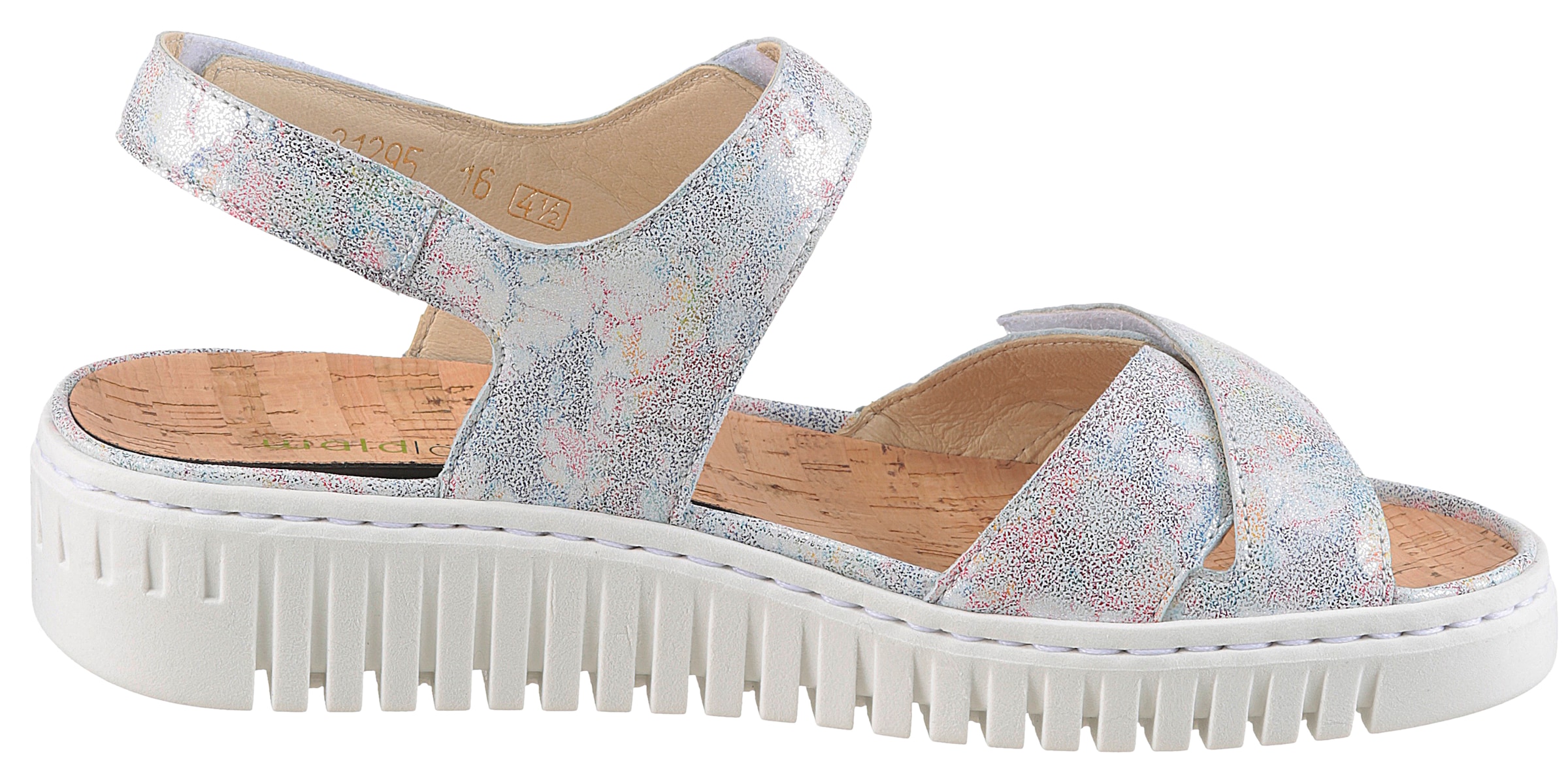 Waldläufer Plateausandale »H-WILLOW«, Klettschuh, Sommerschuh, Bequemschuh in Komfortweite H (= sehr weit)
