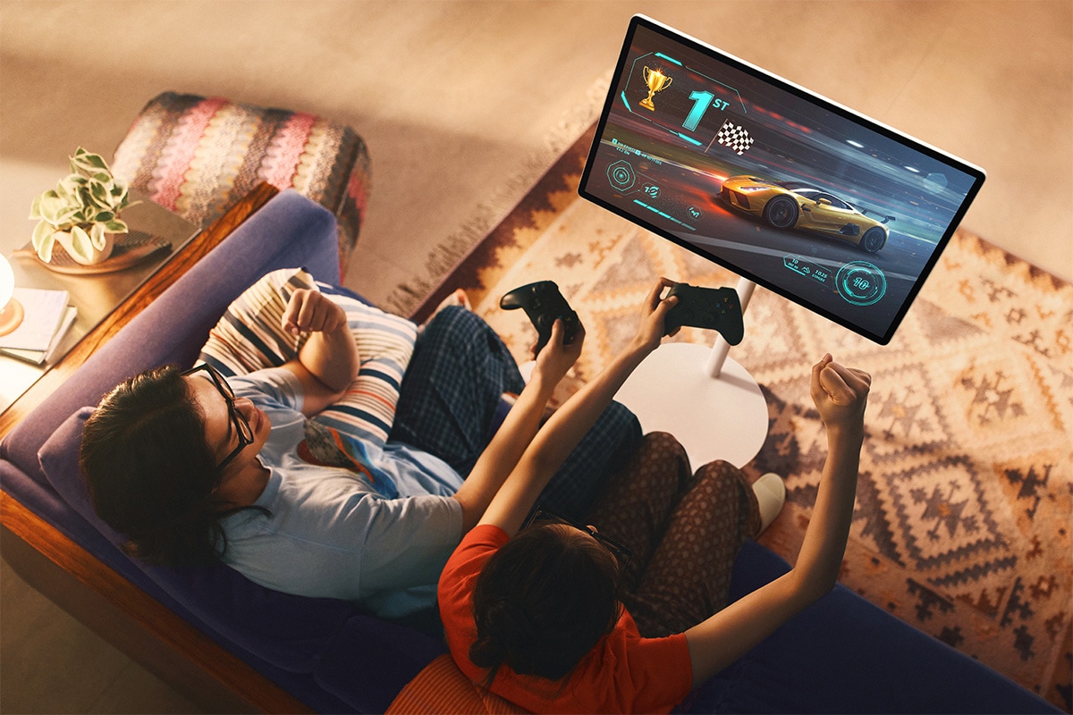 Samsung LED-Fernseher »27" The Movingstyle QHD AI Smart TV mit Touchscreen (2025)« 68 cm/27 ″ QHD Smart-TV