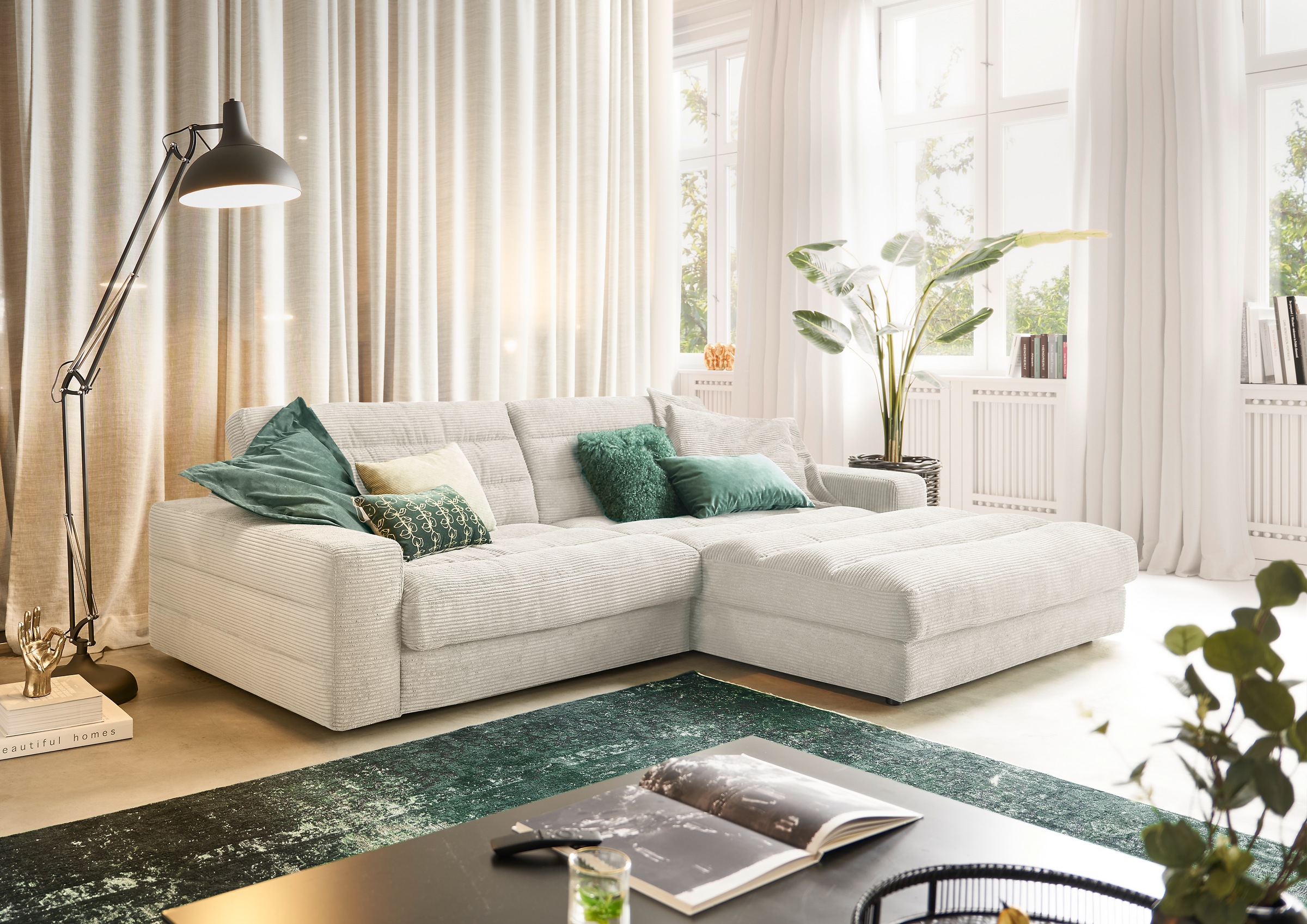 3C Candy Ecksofa "Stripes Mega-Sofa, bequem und komfortabel, L-Form", Lose günstig online kaufen