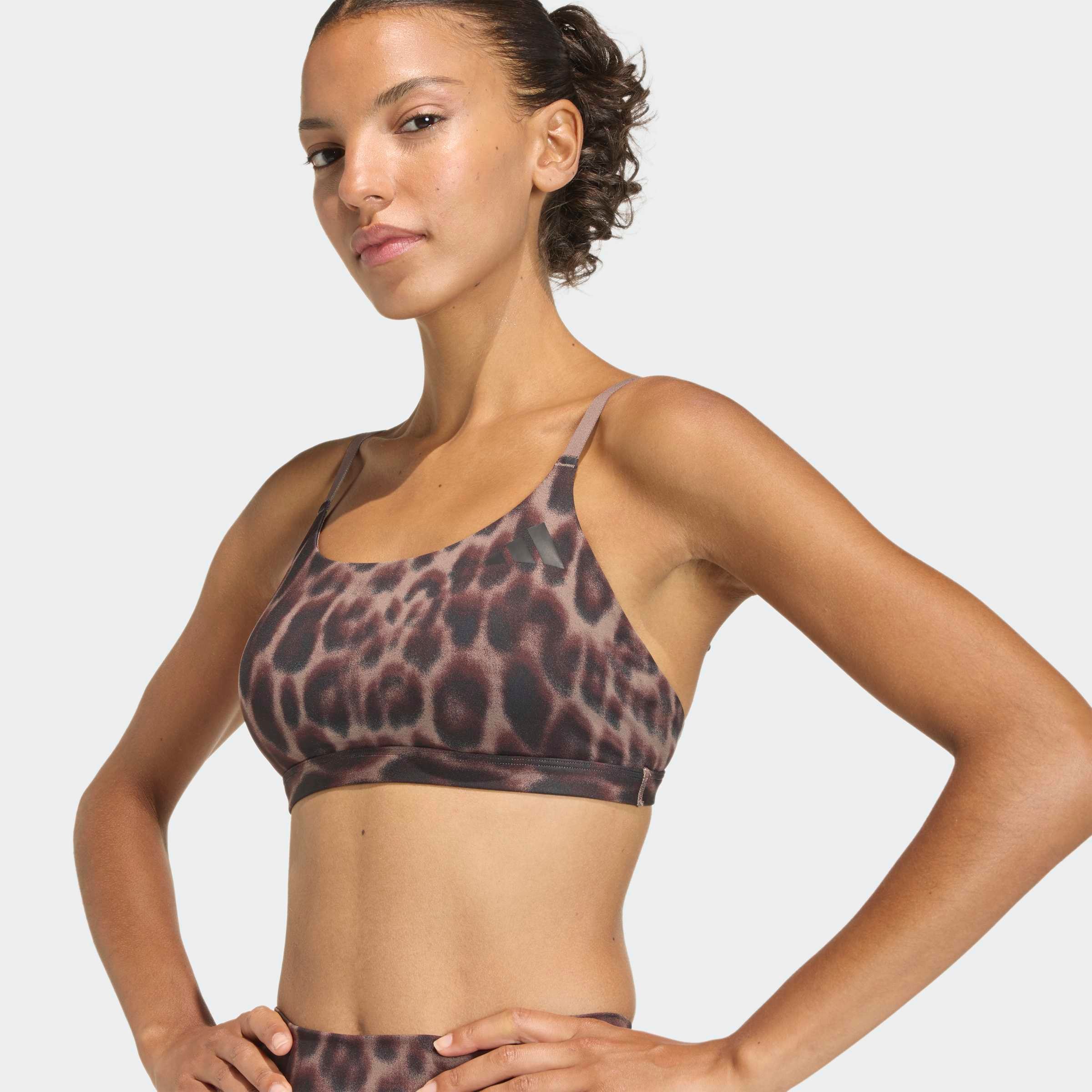 adidas Performance Sport-BH »OPTIME ESSENTIALS WORKOUT LEOPARD BH, LEICHT STÜTZEND«