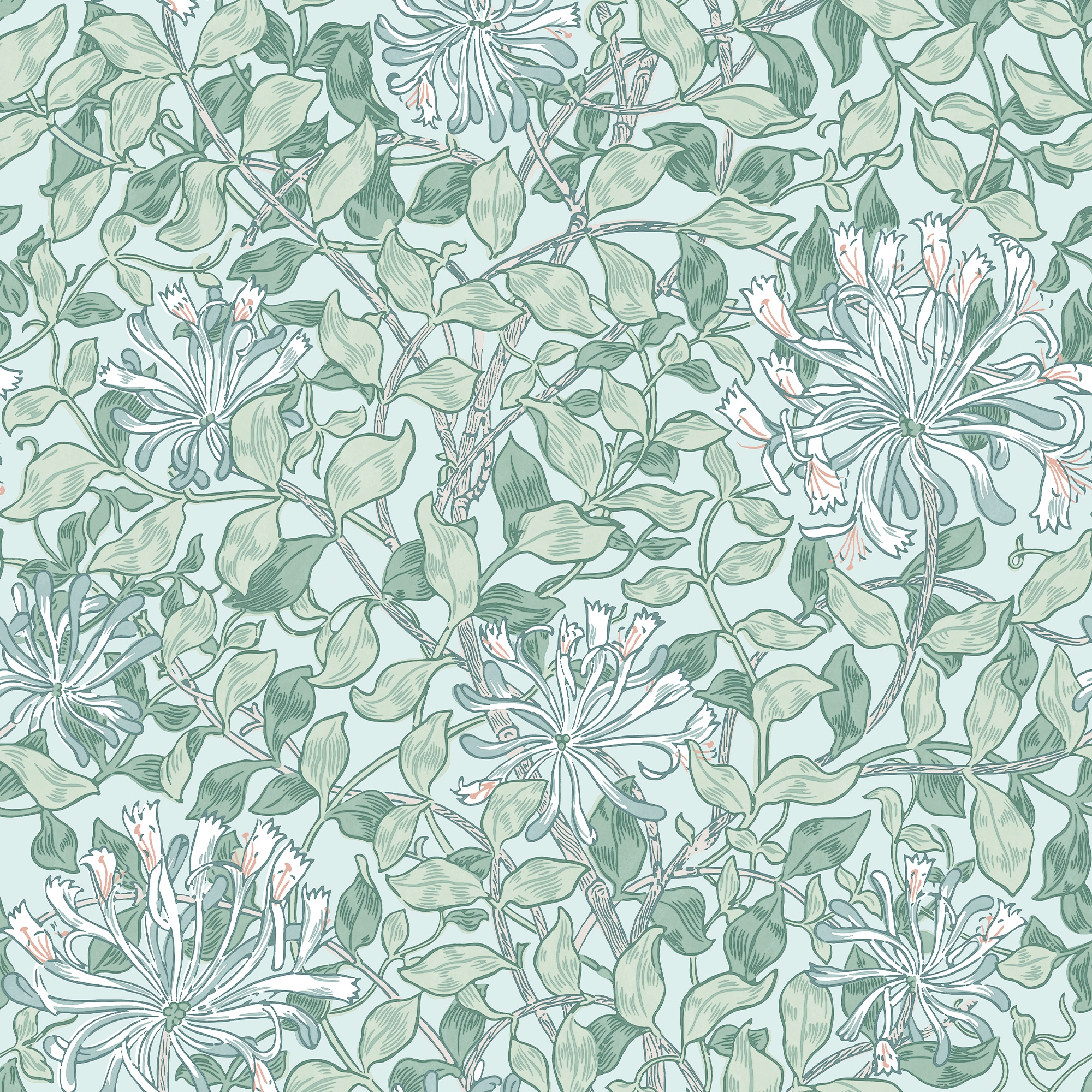 WILLIAM MORRIS AT HOME Vliestapete »Honeysuckle Breeze«, Motiv, Design Tapeten