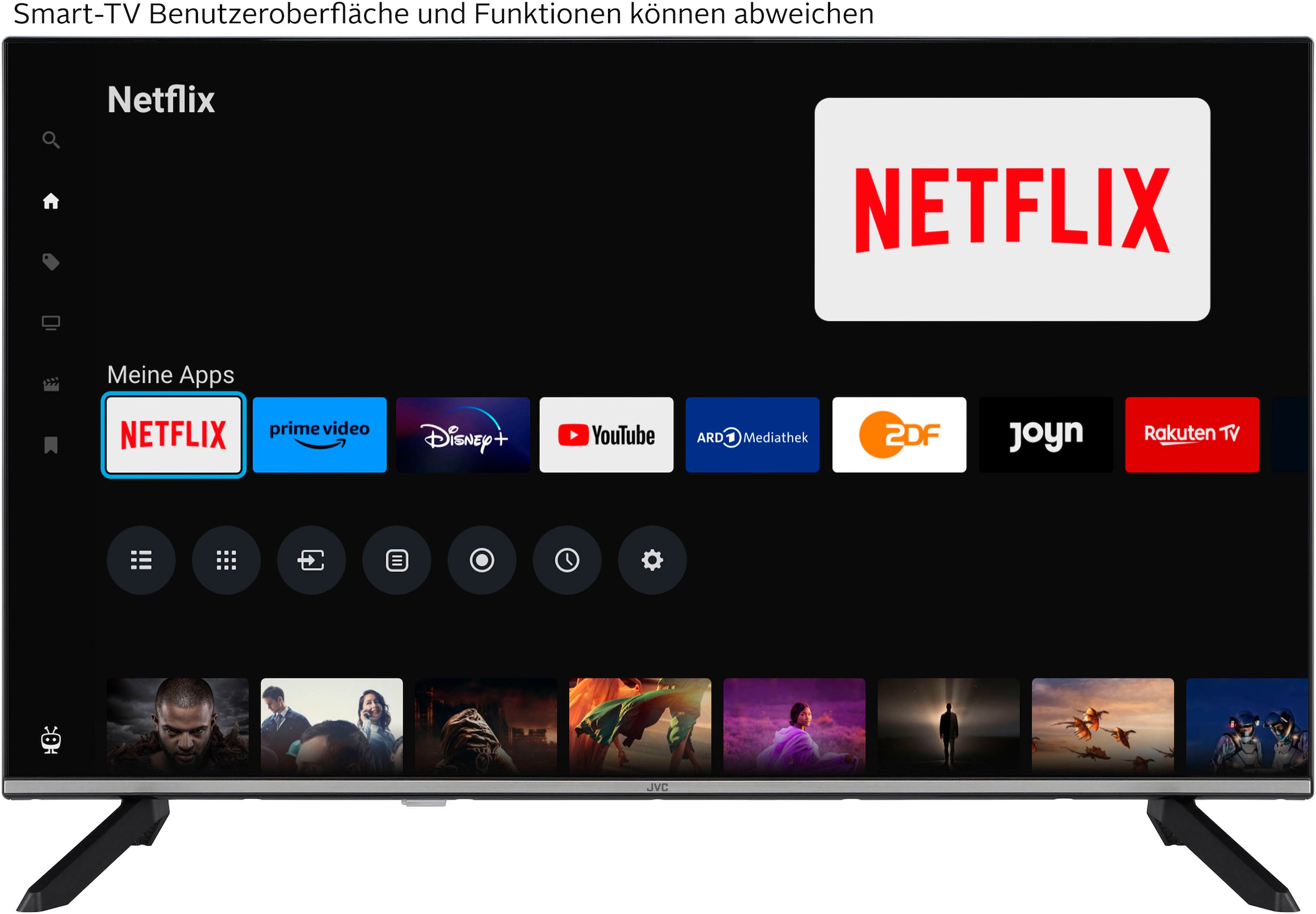 JVC DLED-Fernseher »LT-43VF7555«, Full HD, Smart-TV