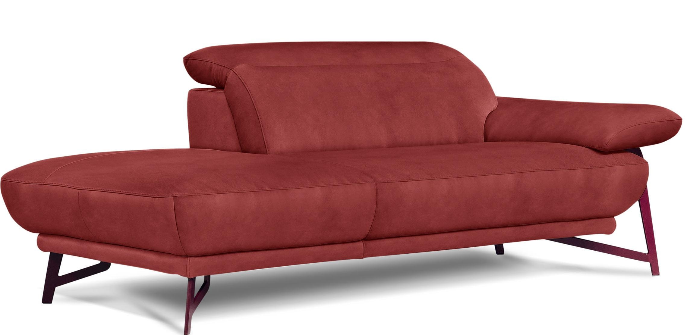 Egoitaliano Polstergarnitur »Anais, Design mit hohem Sitzkomfort für mehr Bequemlichkeit«, Set: bestehend aus Sofa und Ottomane, inkl. Kopfteilverstellung